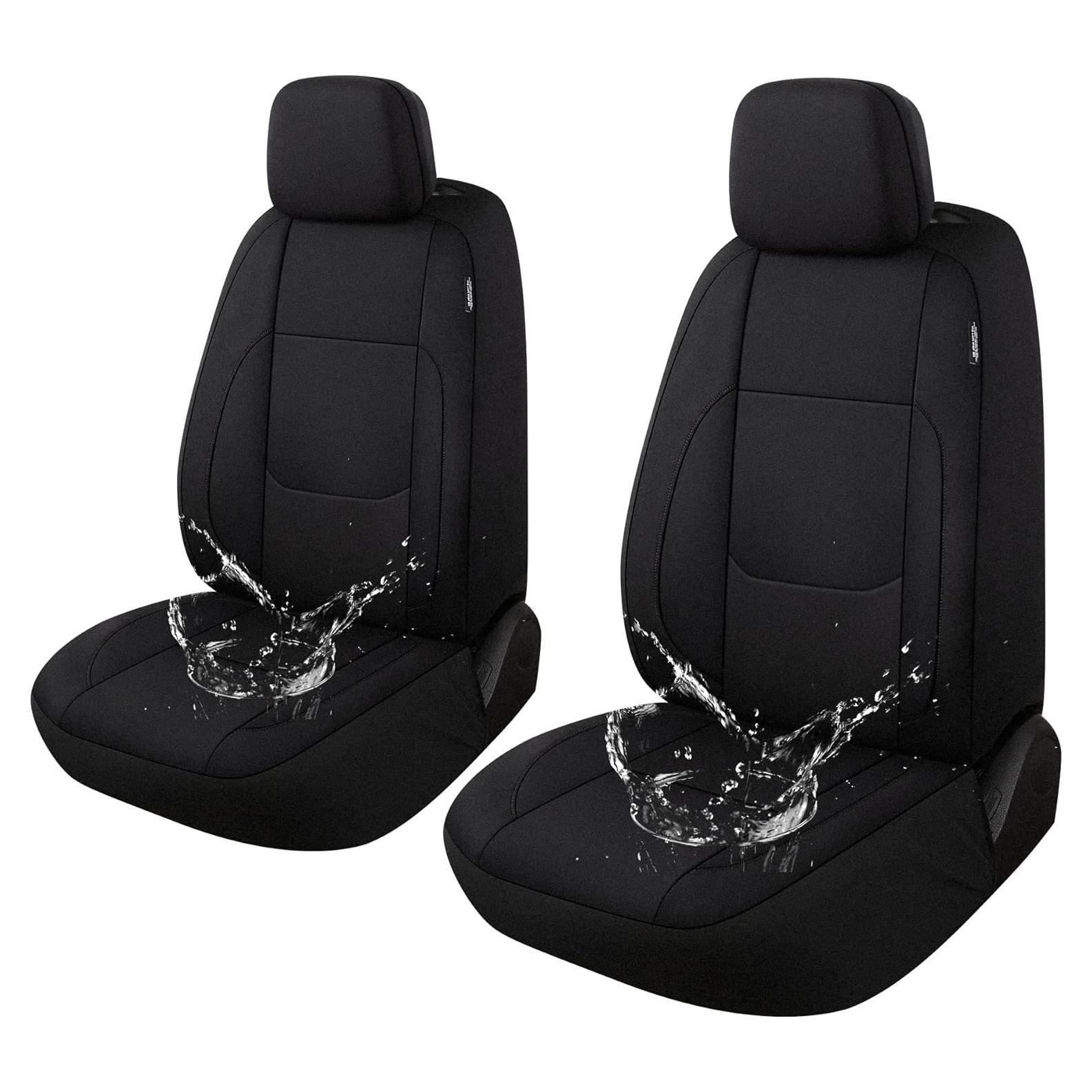 Funda de Asiento de Coche Impermeable Pariitadin Negro 2 Asientos