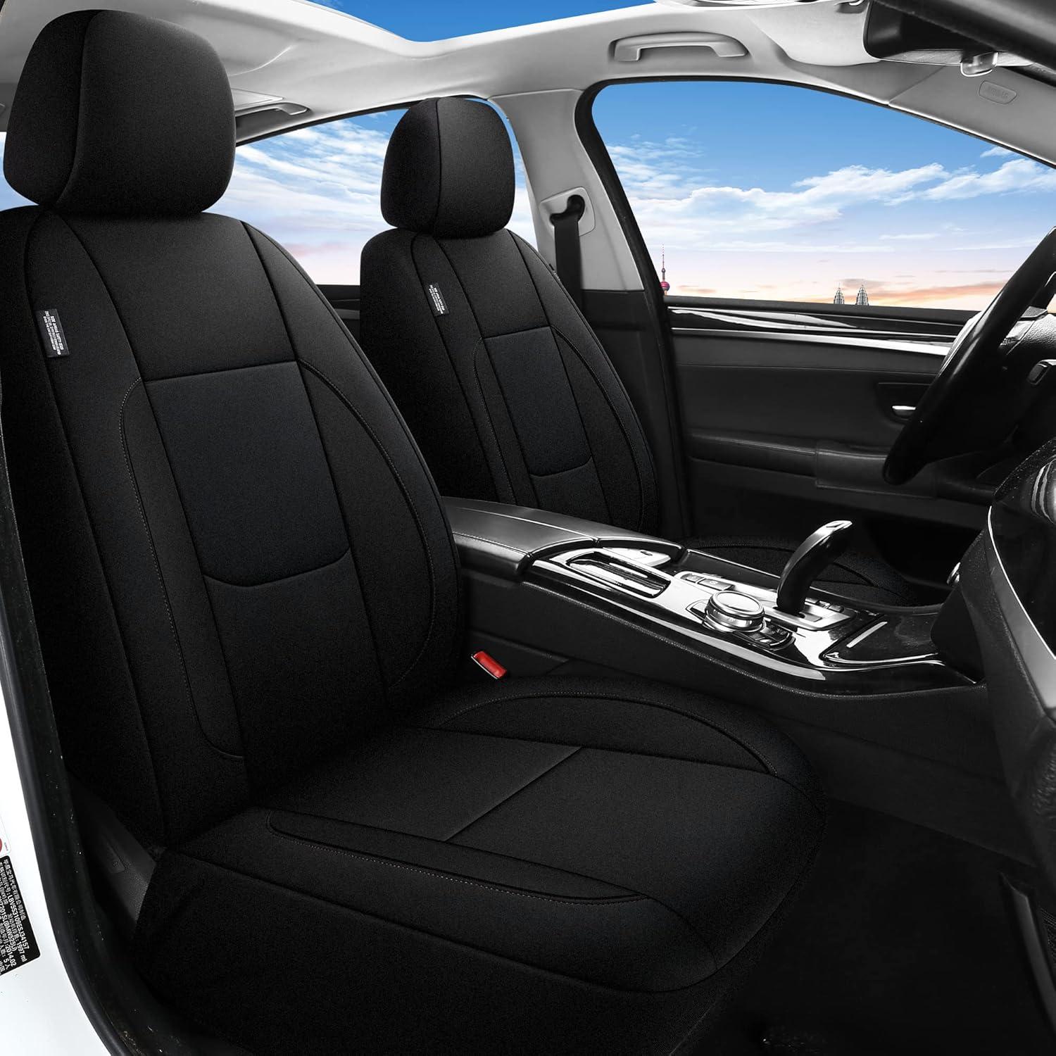 Funda de Asiento de Coche Impermeable Pariitadin Negro 2 Asientos