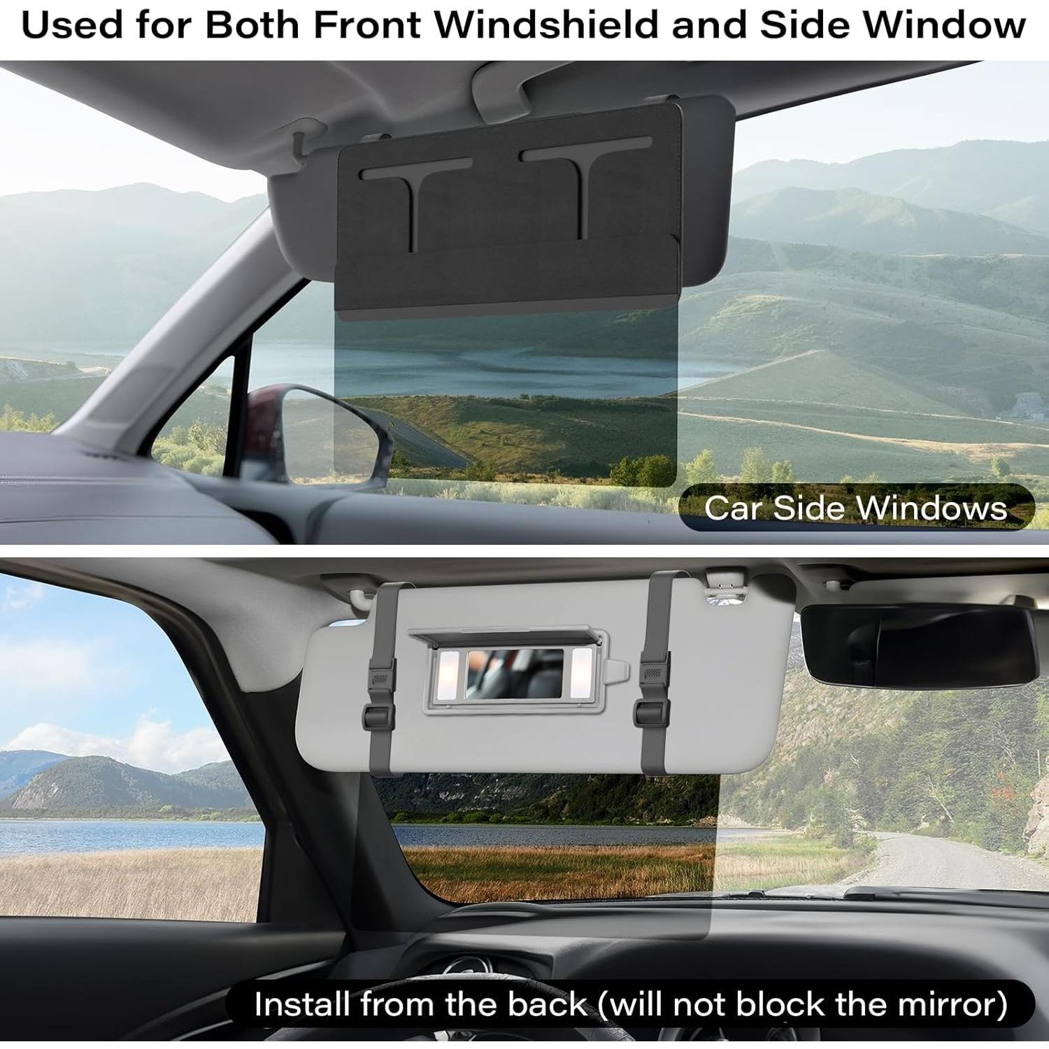 Extensor de Visera de Coche MAGTSMEI UV400 Negro Universal