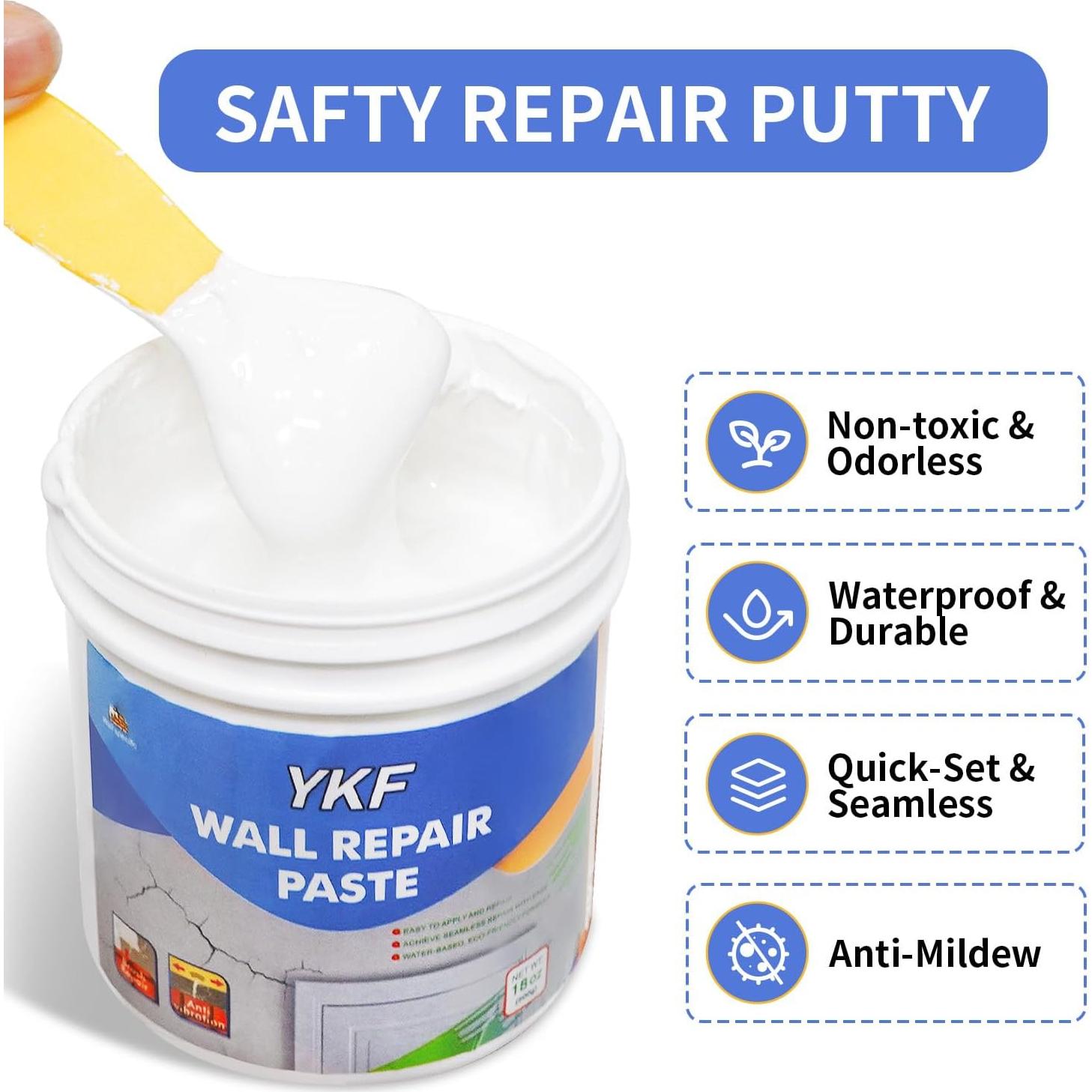 Kit de Reparación de Paredes YKF 18Oz con Raspador Profesional