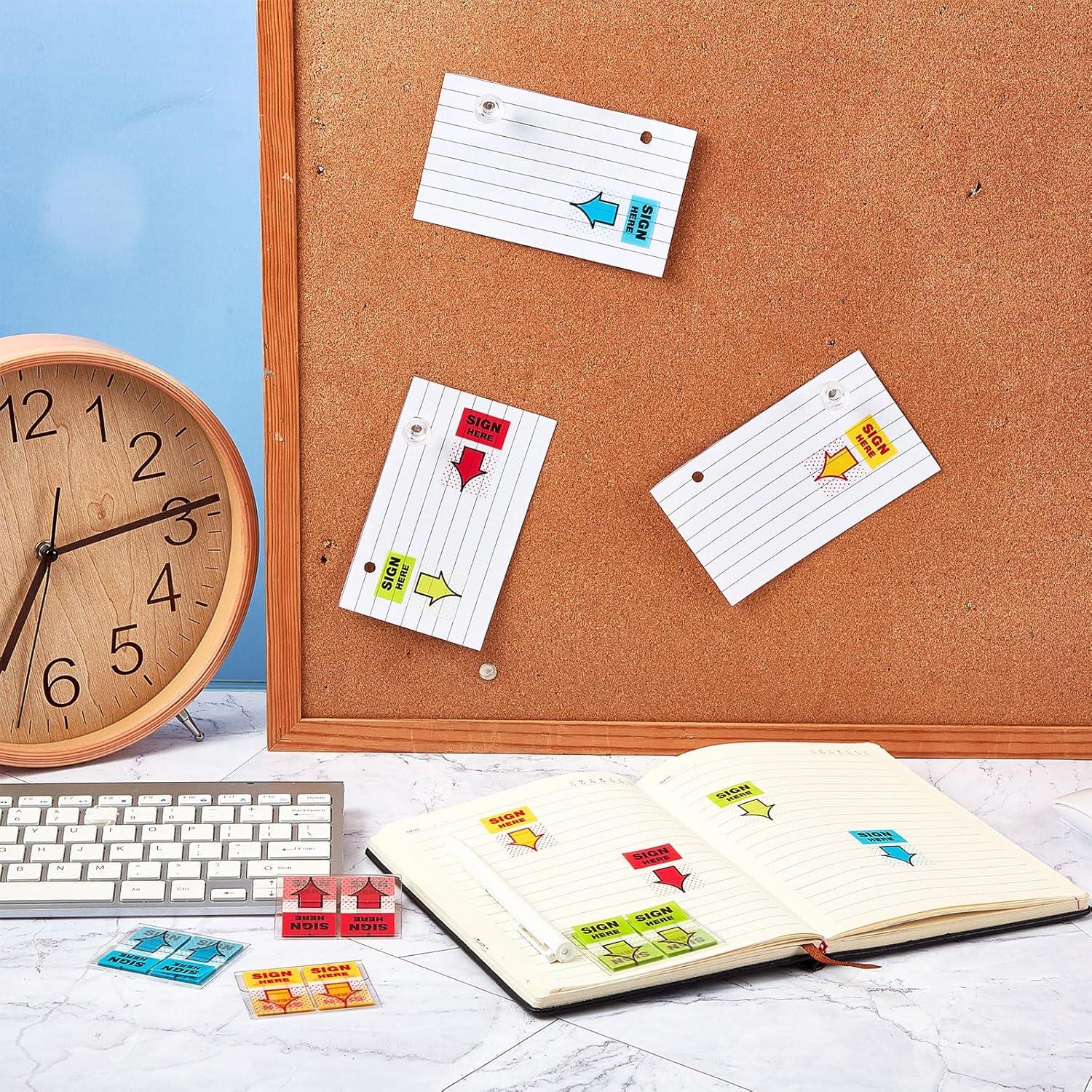 Jutom 12 Pcs Etiquetas Adhesivas Multicolor para Notas