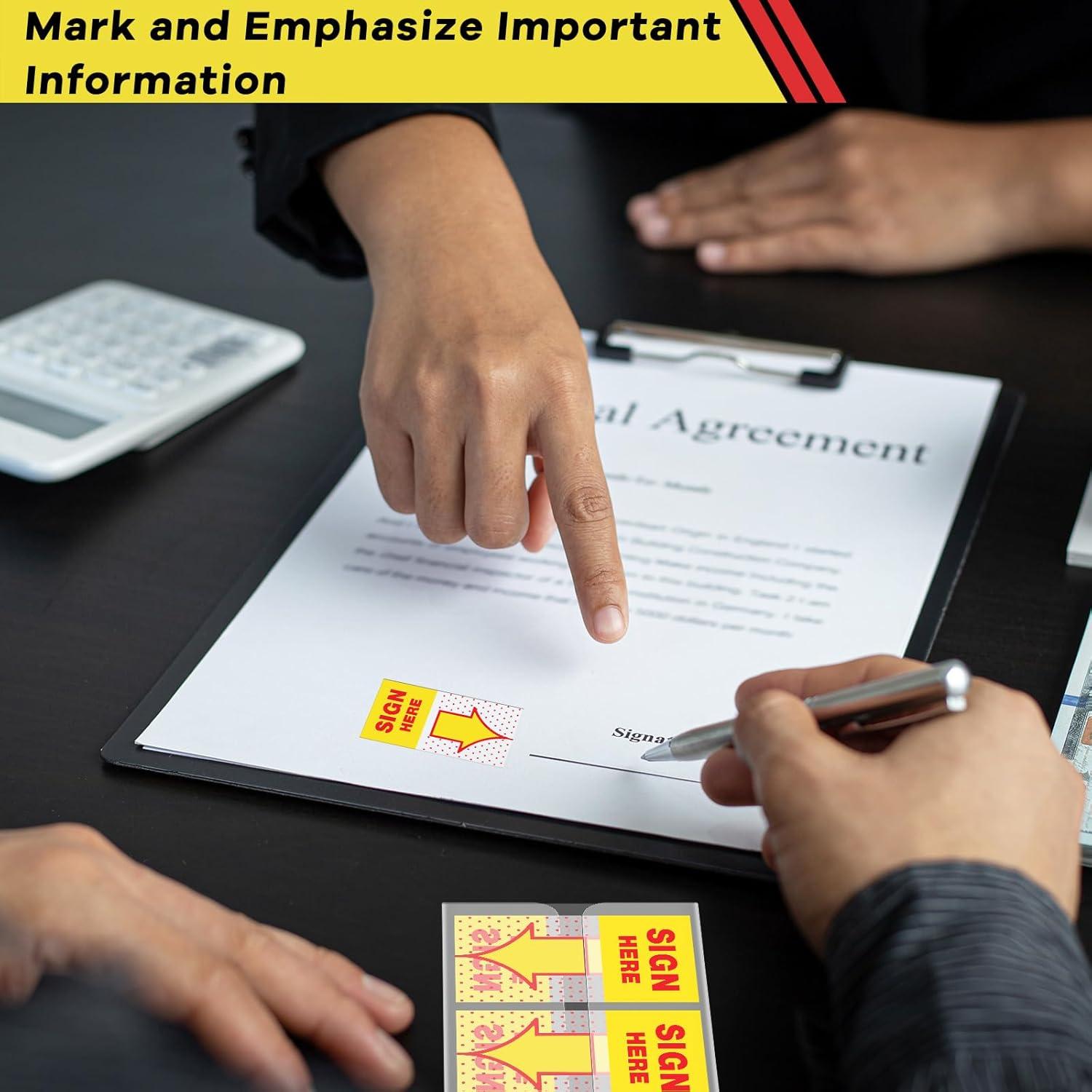 Jutom 12 Pcs Etiquetas Adhesivas Multicolor para Notas