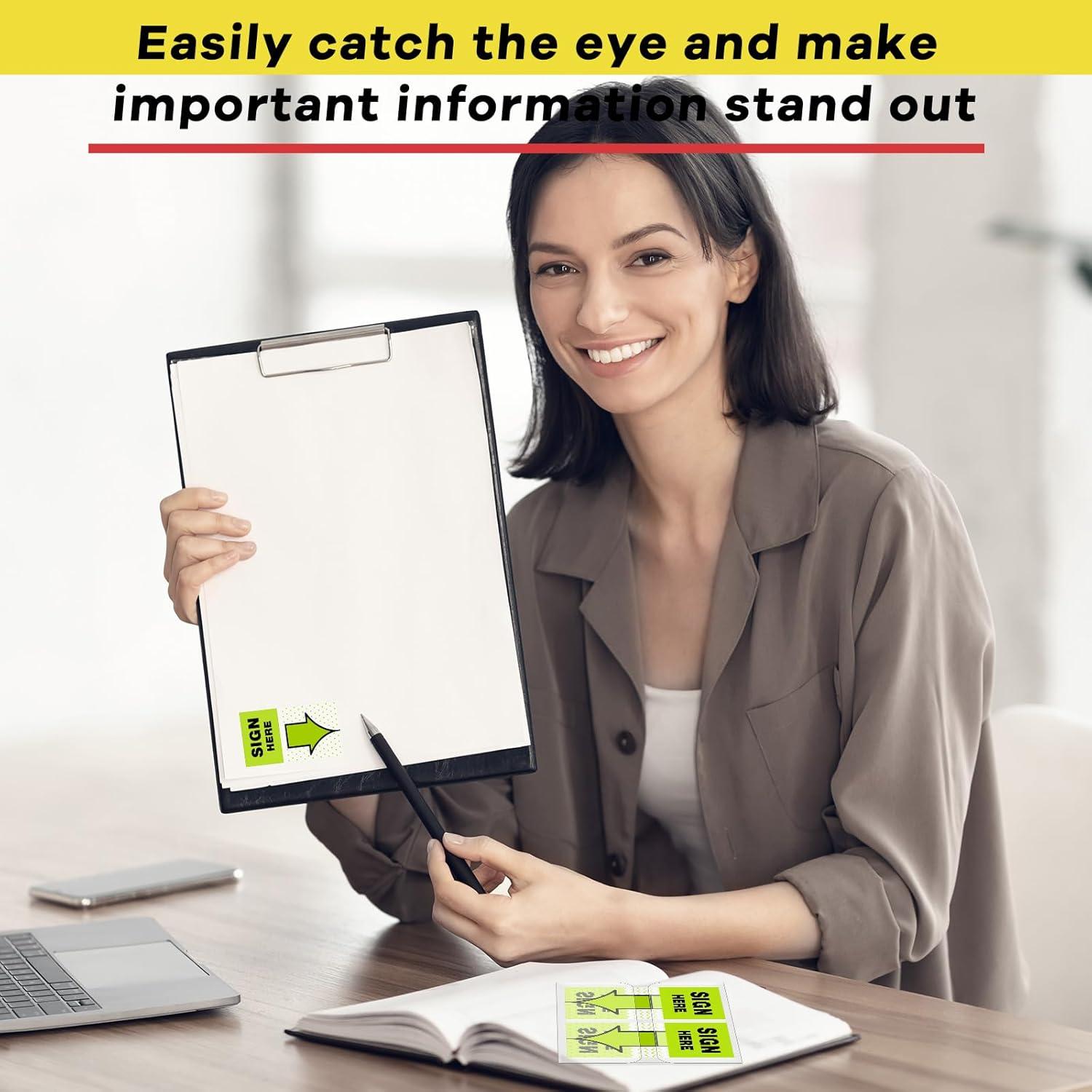 Jutom 12 Pcs Etiquetas Adhesivas Multicolor para Notas