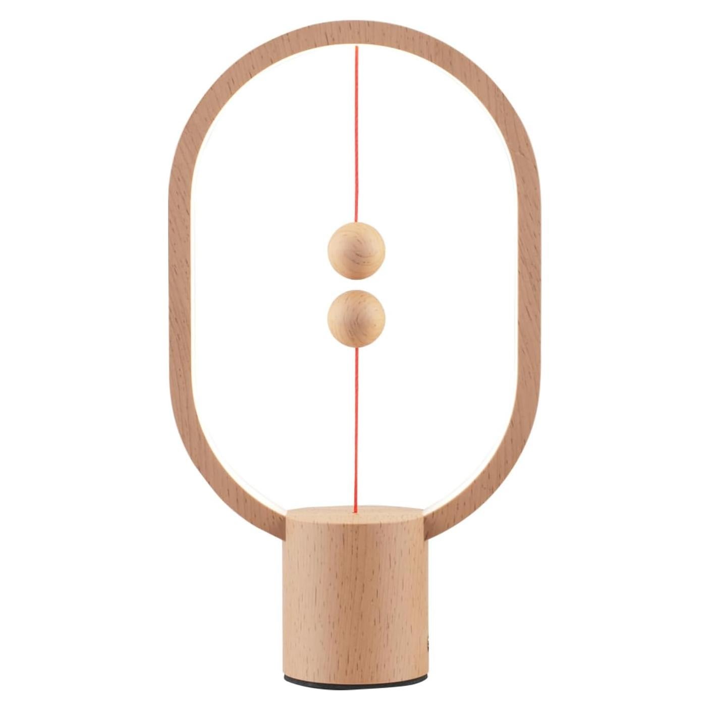 Lámpara de Mesa LED Magnética YONGJUNLI Madera 24.64cm
