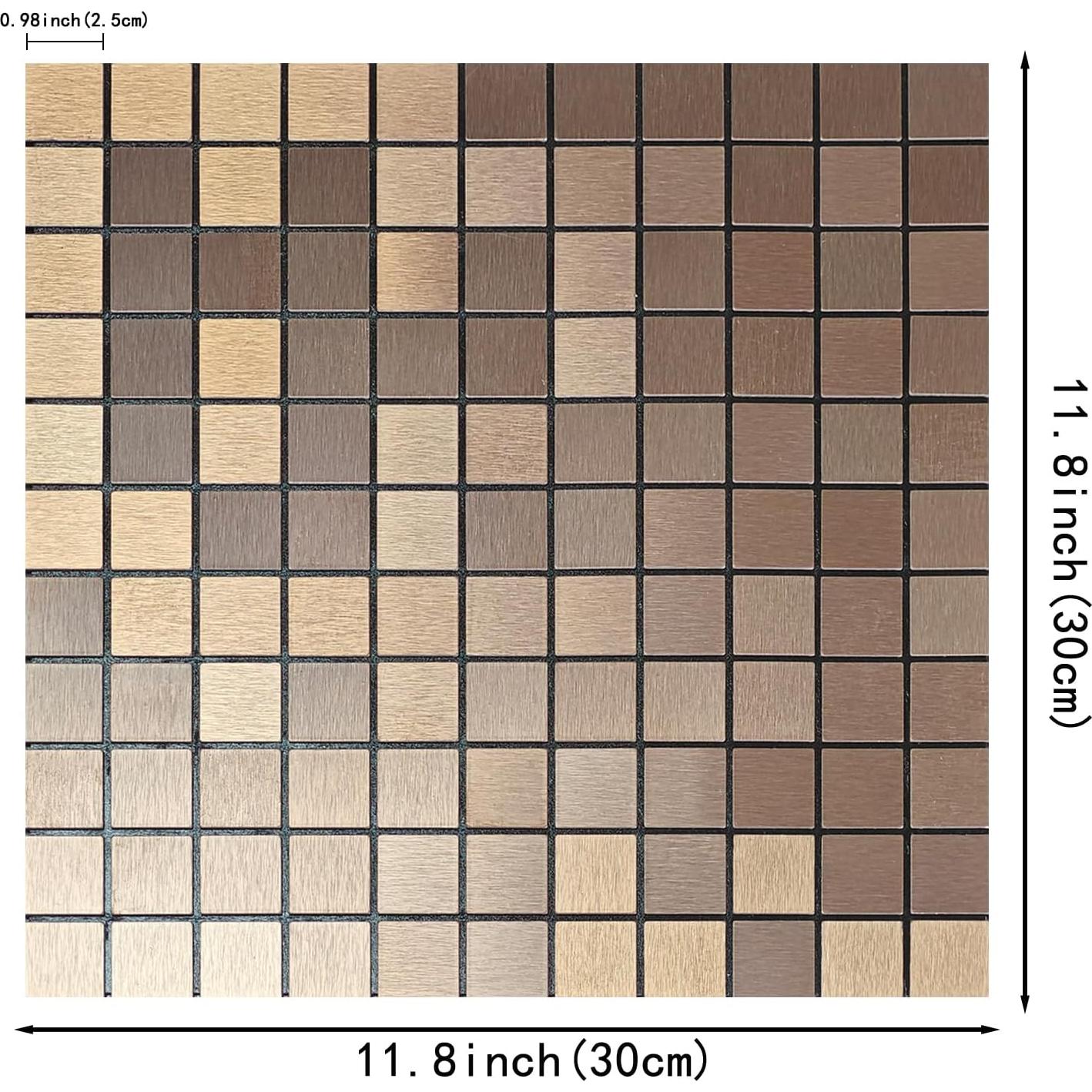 10 Calcomanías de Pared Autoadhesivas Sanyeskkiy Cobre