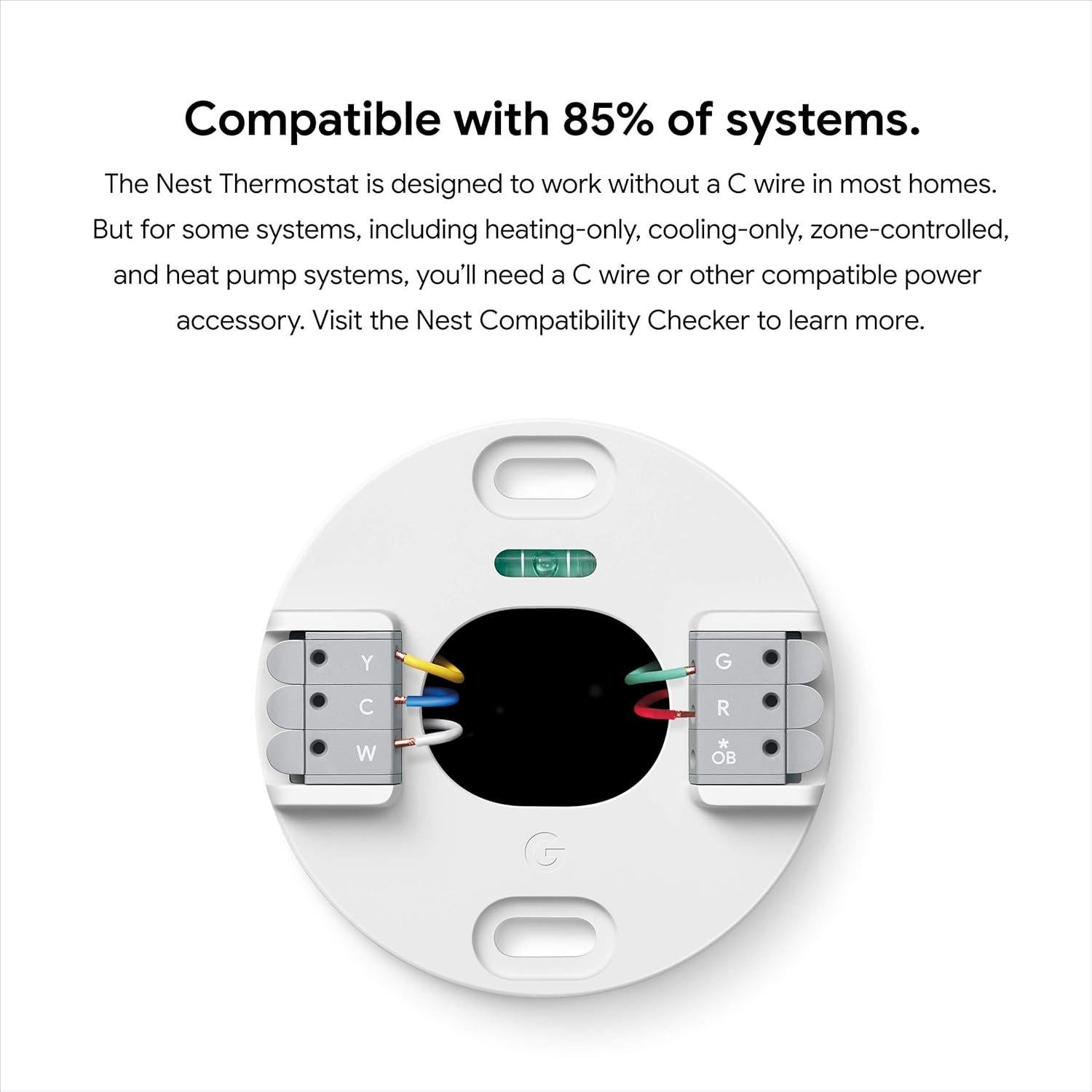 Termostato Inteligente Google Nest Wifi Programable Nieve