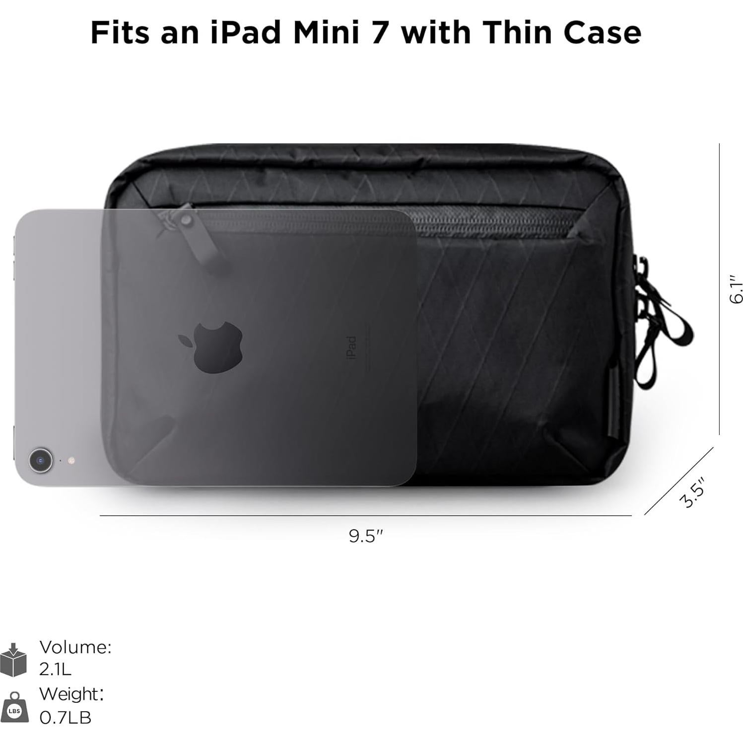 Estuche Tecnológico ALPAKA Negro - Organizador de Cables Impermeable