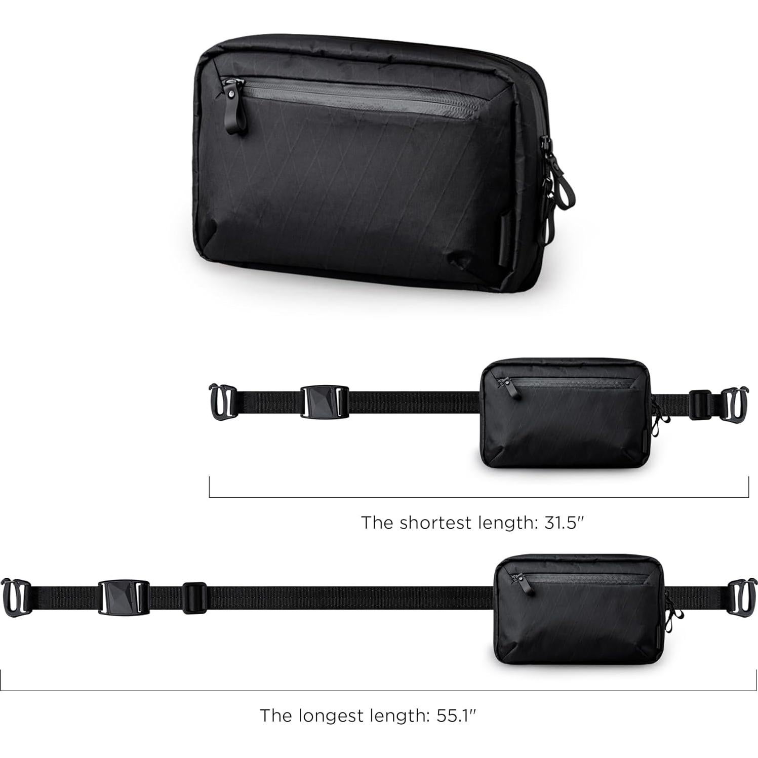 Estuche Tecnológico ALPAKA Negro - Organizador de Cables Impermeable