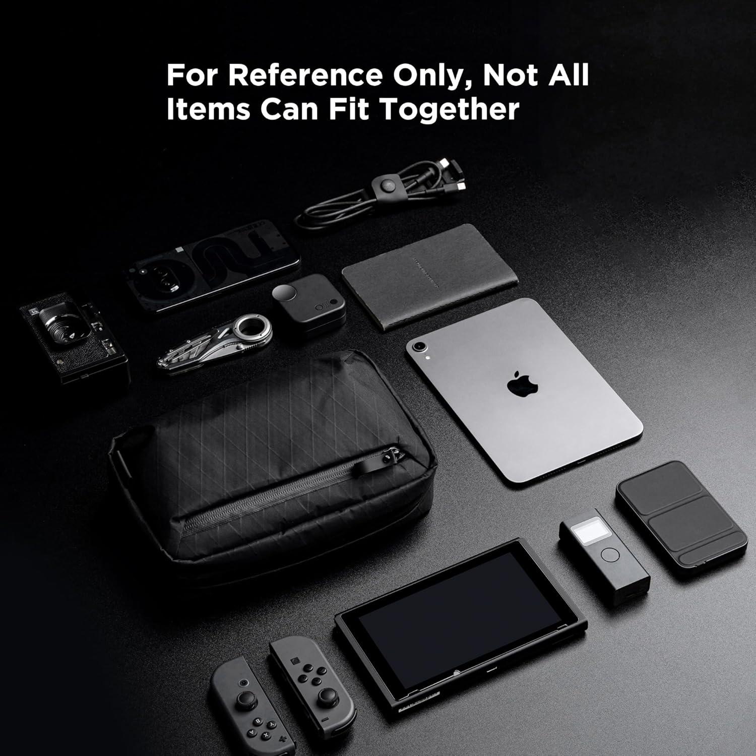 Estuche Tecnológico ALPAKA Negro - Organizador de Cables Impermeable