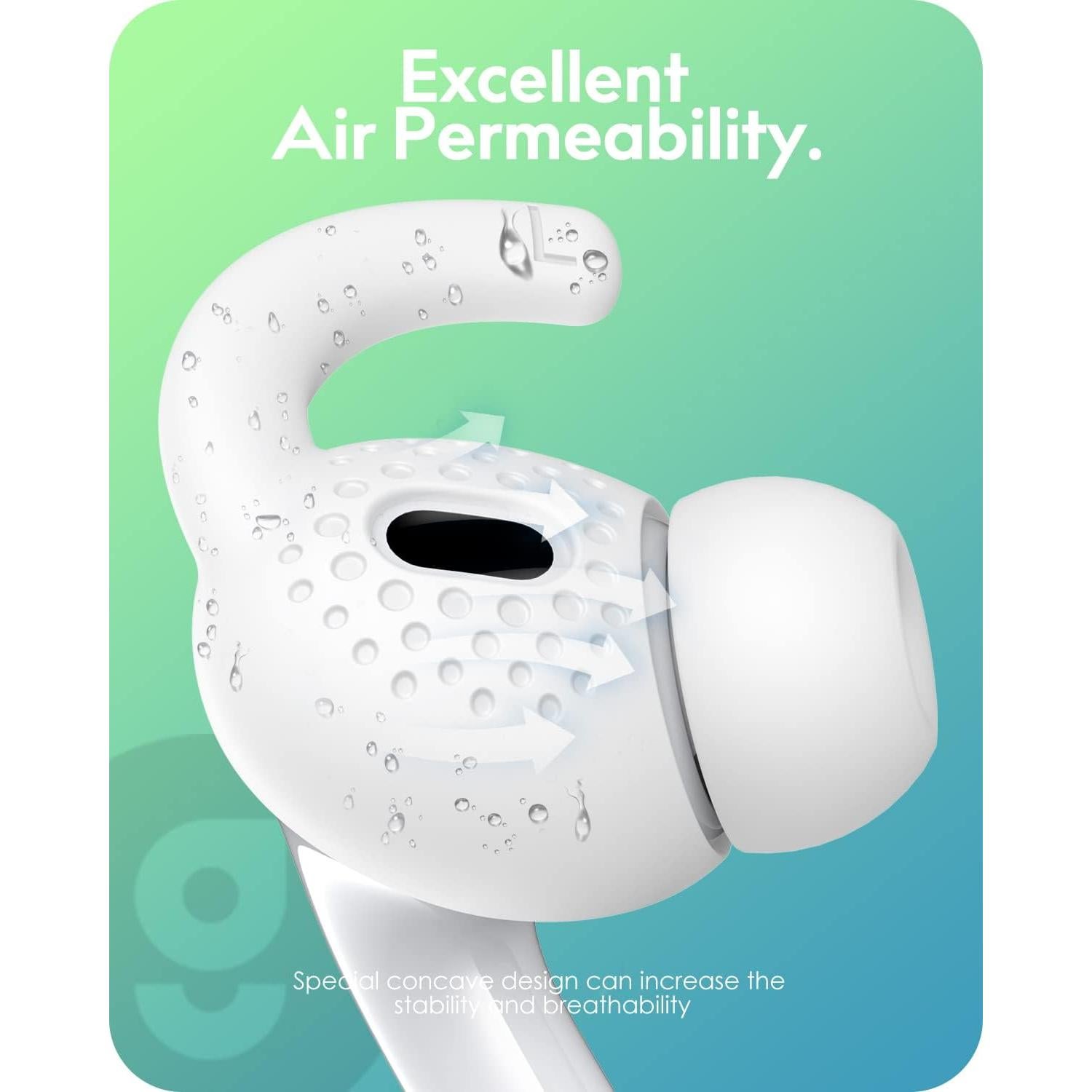 Gcioii Ganchos Antideslizantes para AirPods Pro 2 - 3 Pares
