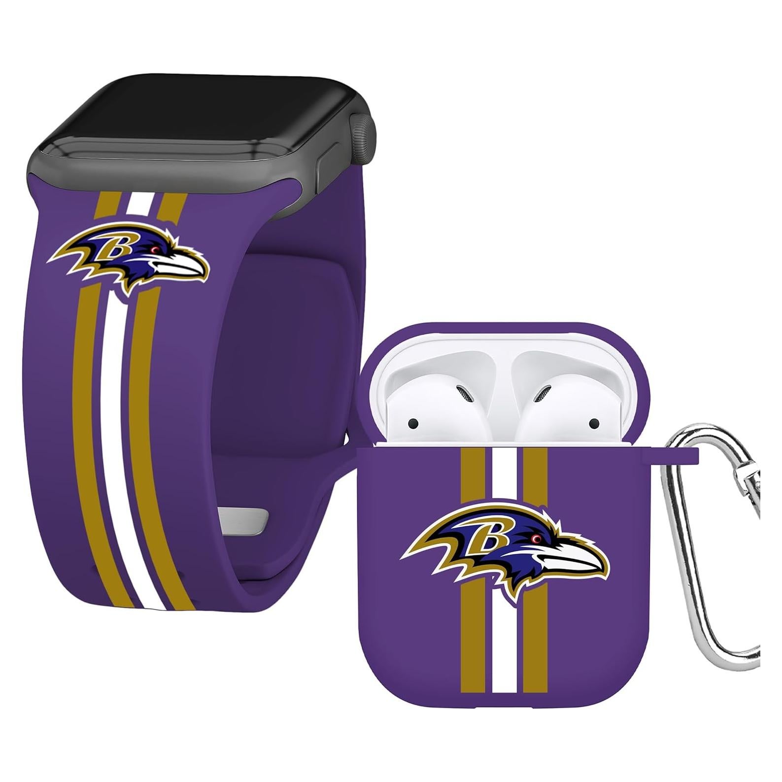 Combo HD Game Time Baltimore Ravens para Apple Watch y AirPods