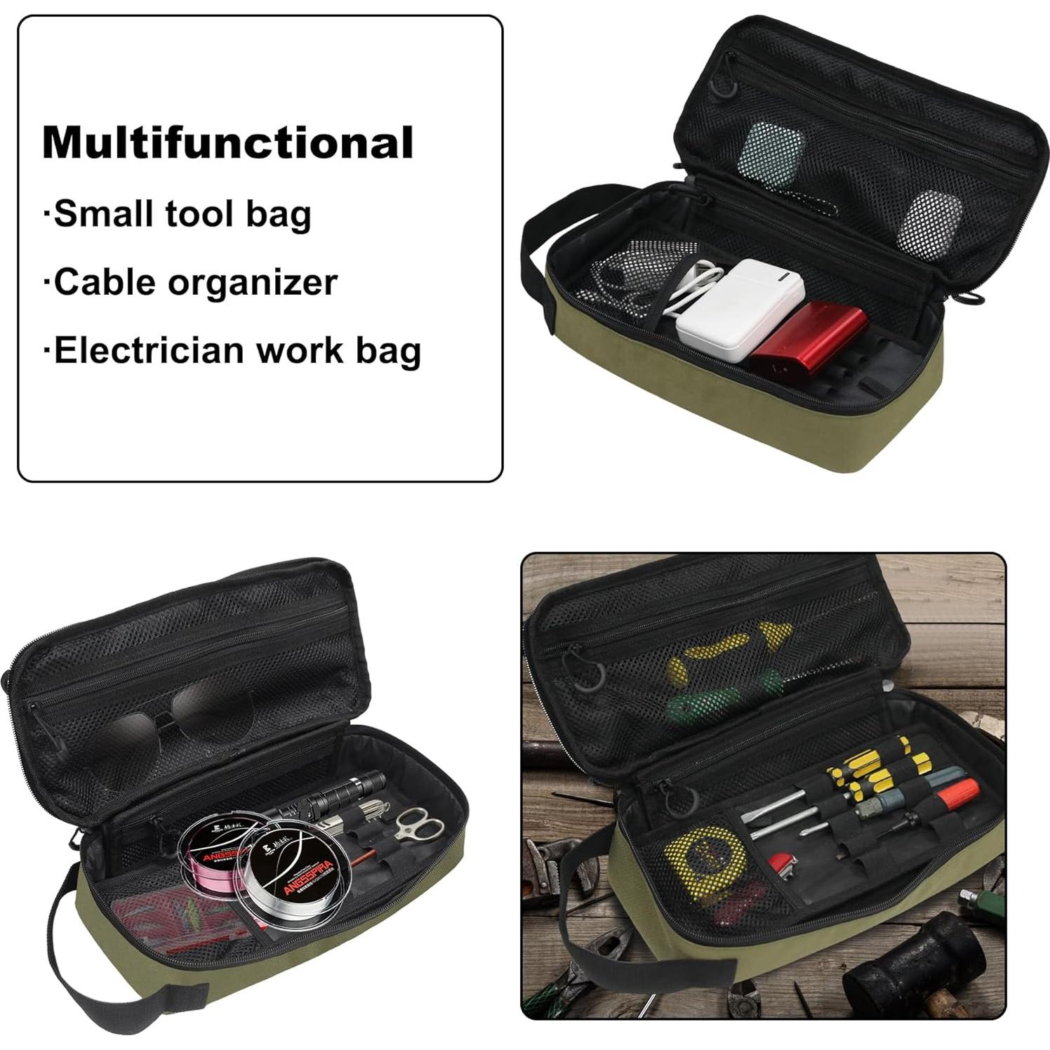 Bolsa de Herramientas Táctica JLDTOP Verde Militar 32.5x14.2cm