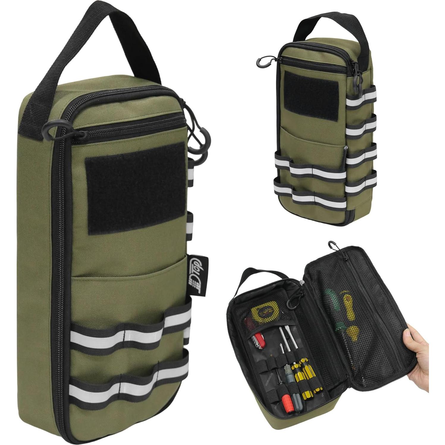 Bolsa de Herramientas Táctica JLDTOP Verde Militar 32.5x14.2cm