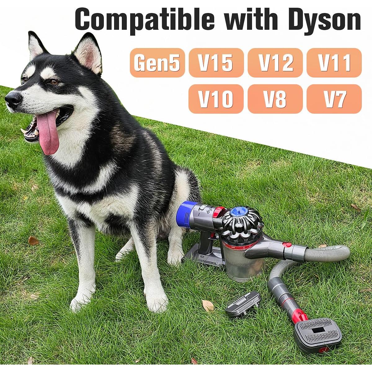 Cepillo Aspirador 2 en 1 FUNTECK para Perros Compatible Dyson