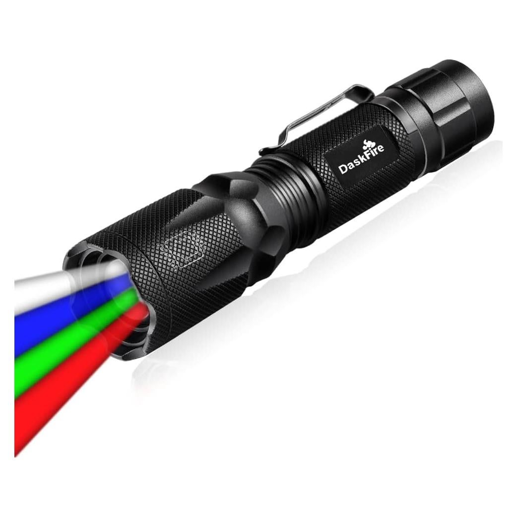Linterna DaskFire 4 en 1 RGB recargable zoomable 120m