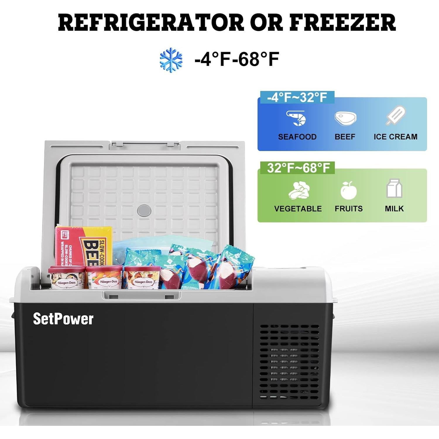 Refrigerador Portátil Eléctrico Setpower FC 15L 12V -20°C