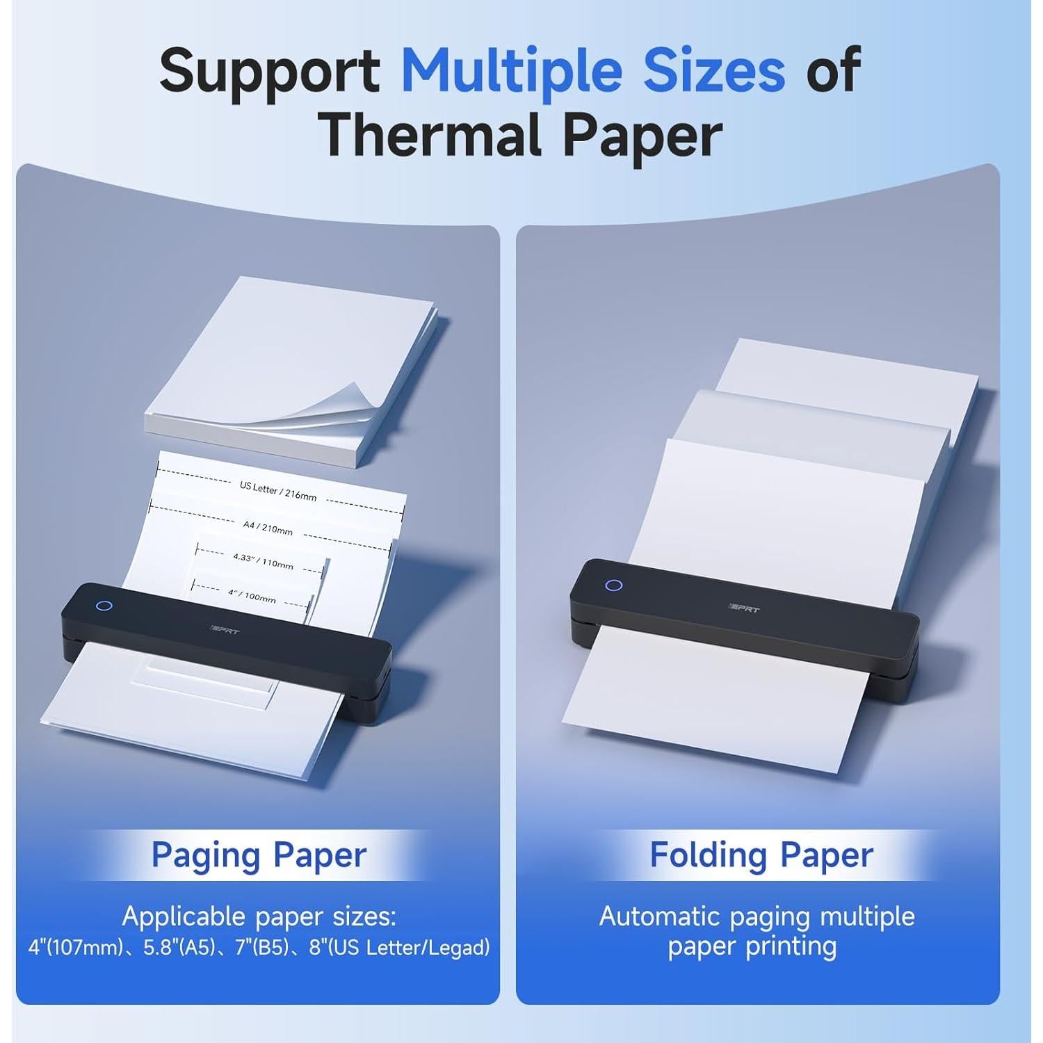 Impresora Portátil iDPRT MT610 Pro Inalámbrica 21.6x27.9 cm