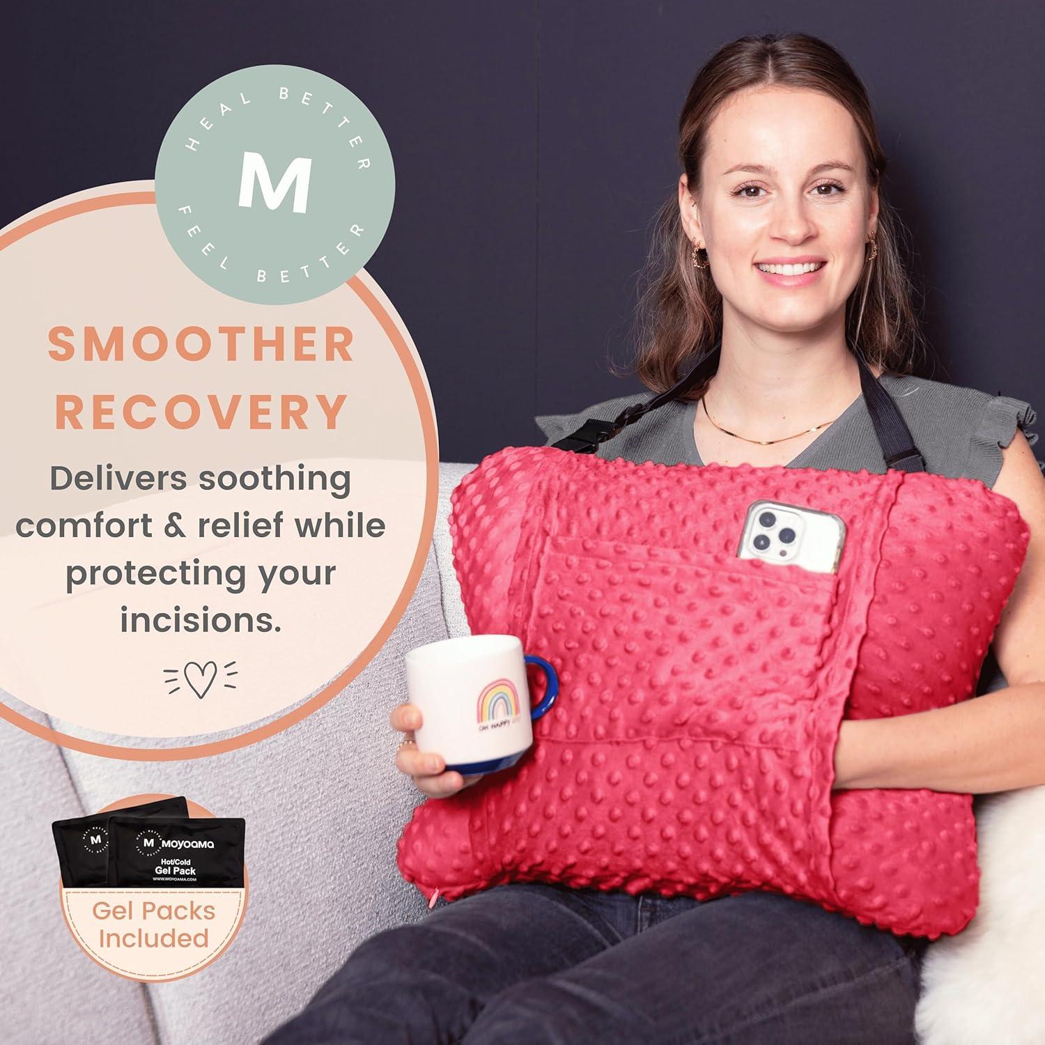 Almohada para Histerectomía MOYOAMA con 2 Bolsas de Gel