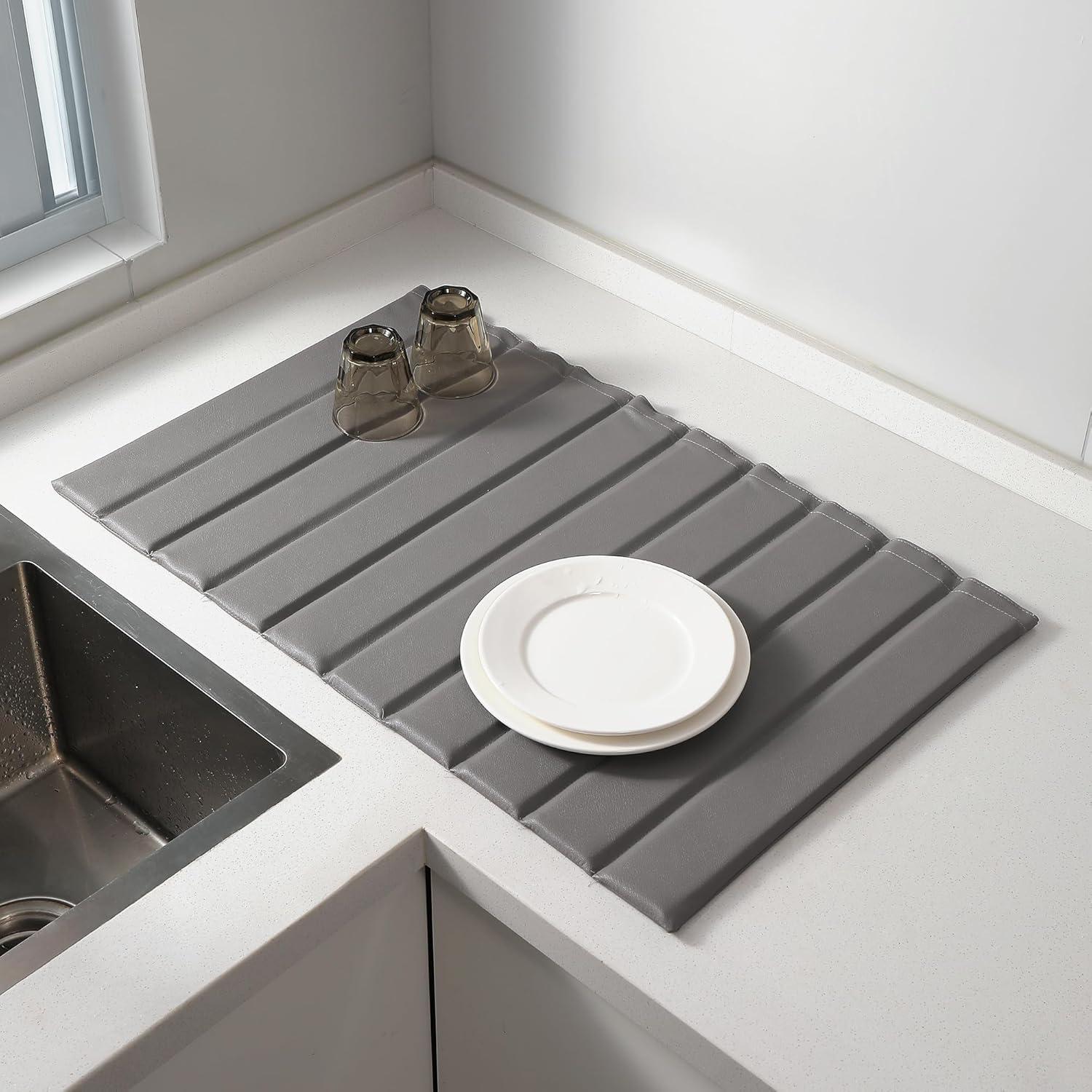 Alfombrilla de Secado de Platos Volminex 63.5x40.6cm Gris
