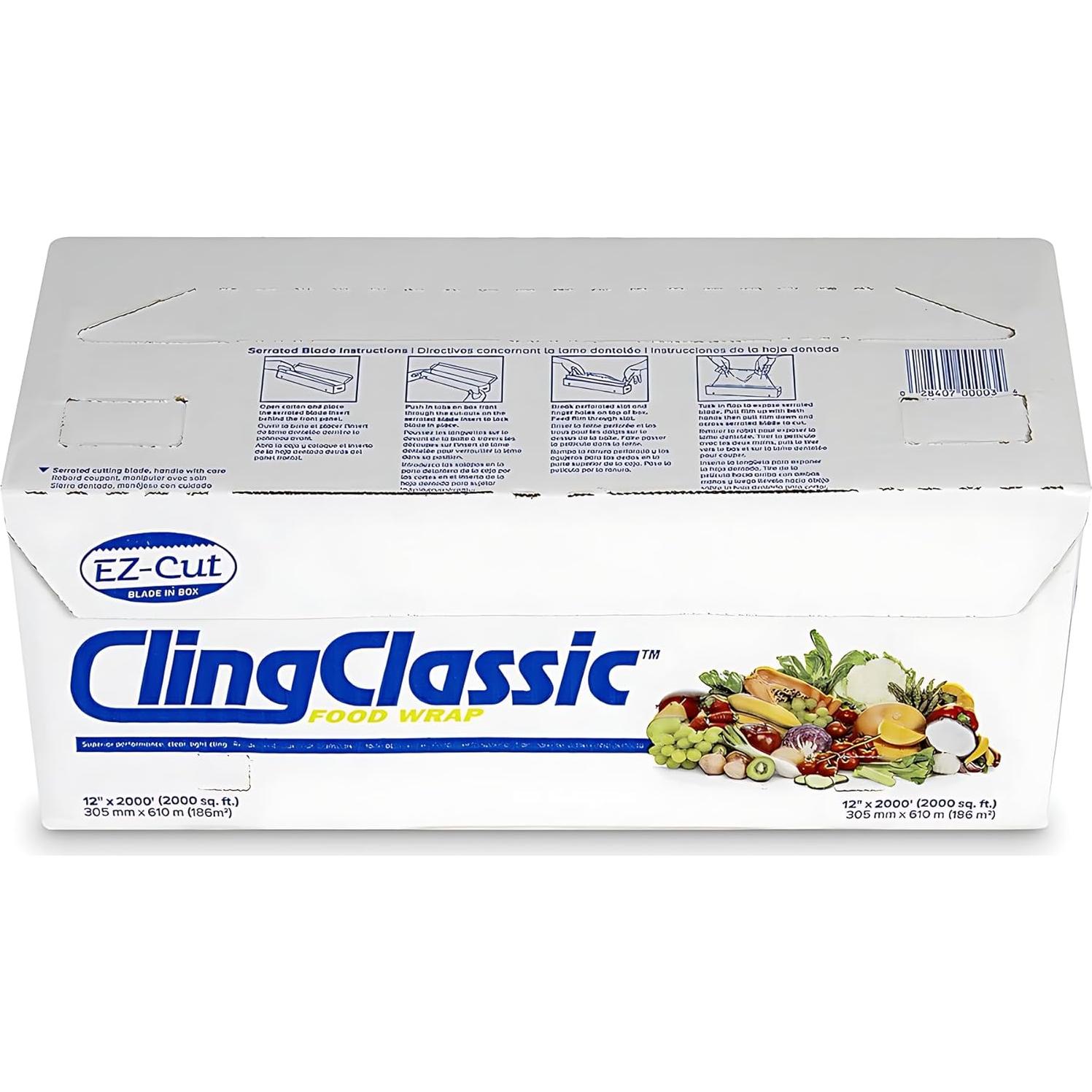 Film Plástico para Alimentos Pokanic 30 cm x 610 m Cortador ZipSafe