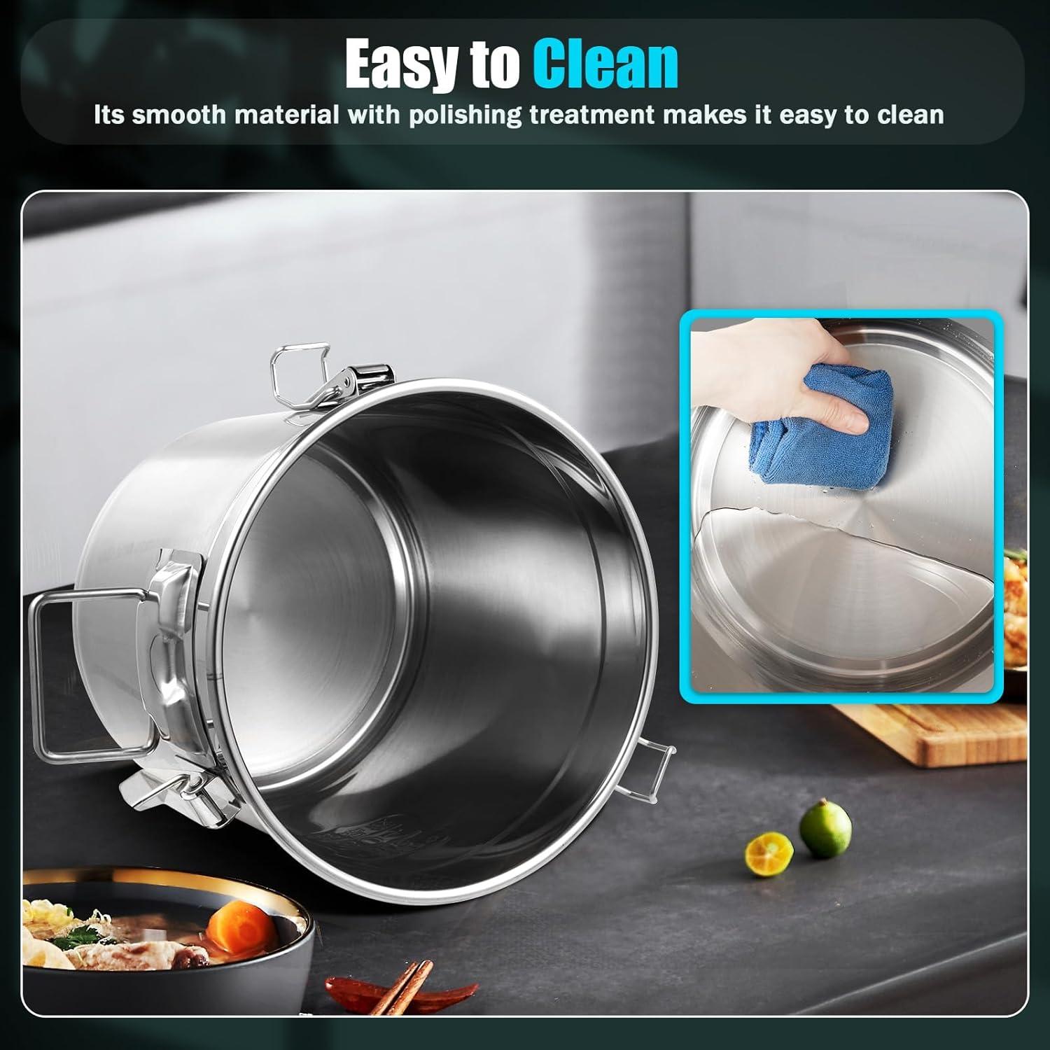 Contenedor Hermético de Acero Inoxidable 12L TYsookuPro