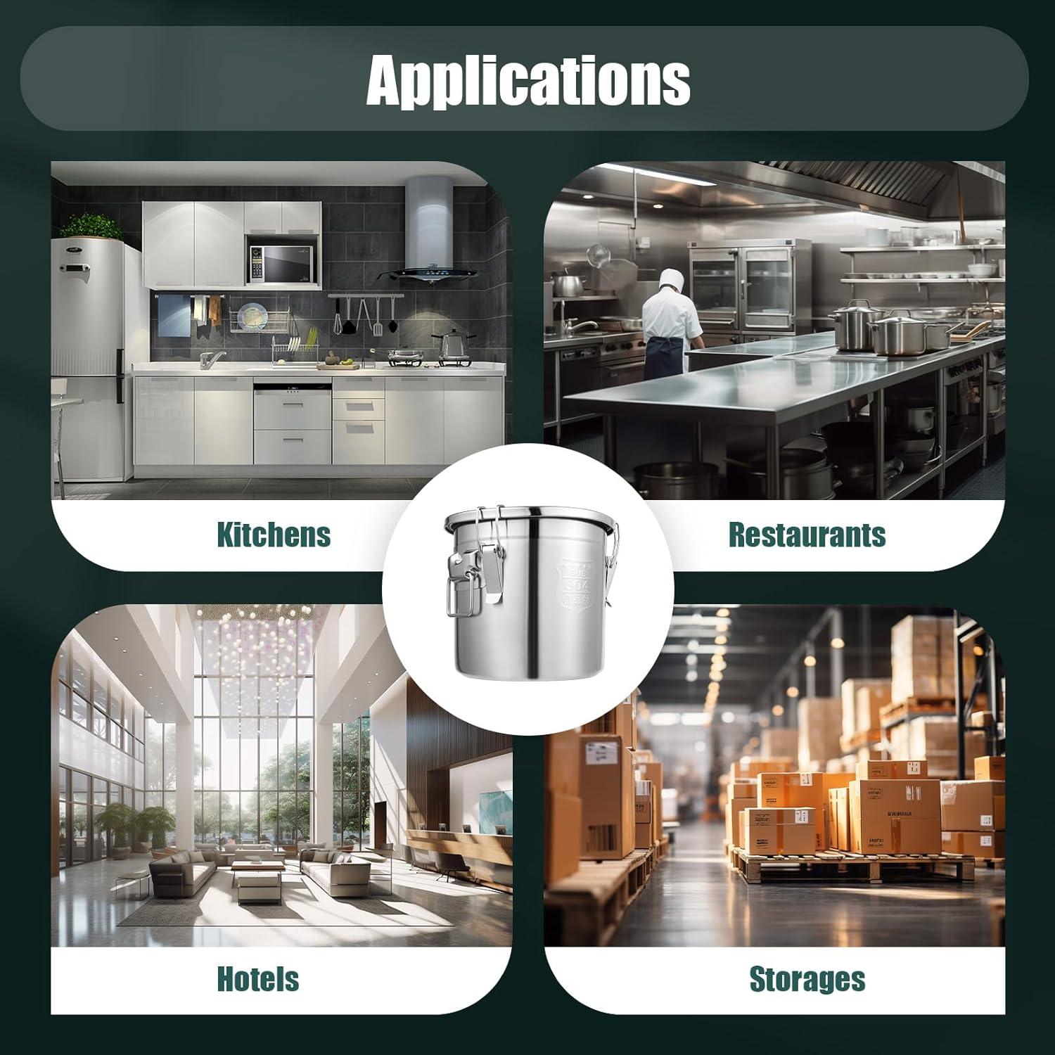 Contenedor Hermético de Acero Inoxidable 12L TYsookuPro