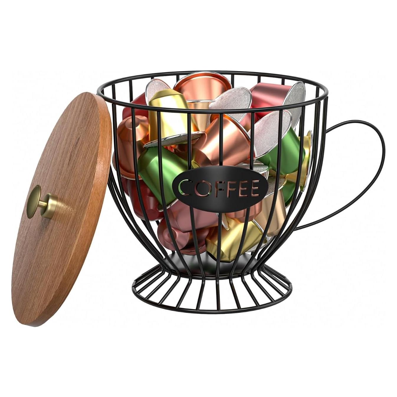 Soporte para Cápsulas de Café CORTNK Negro 17x16 cm Multiusos