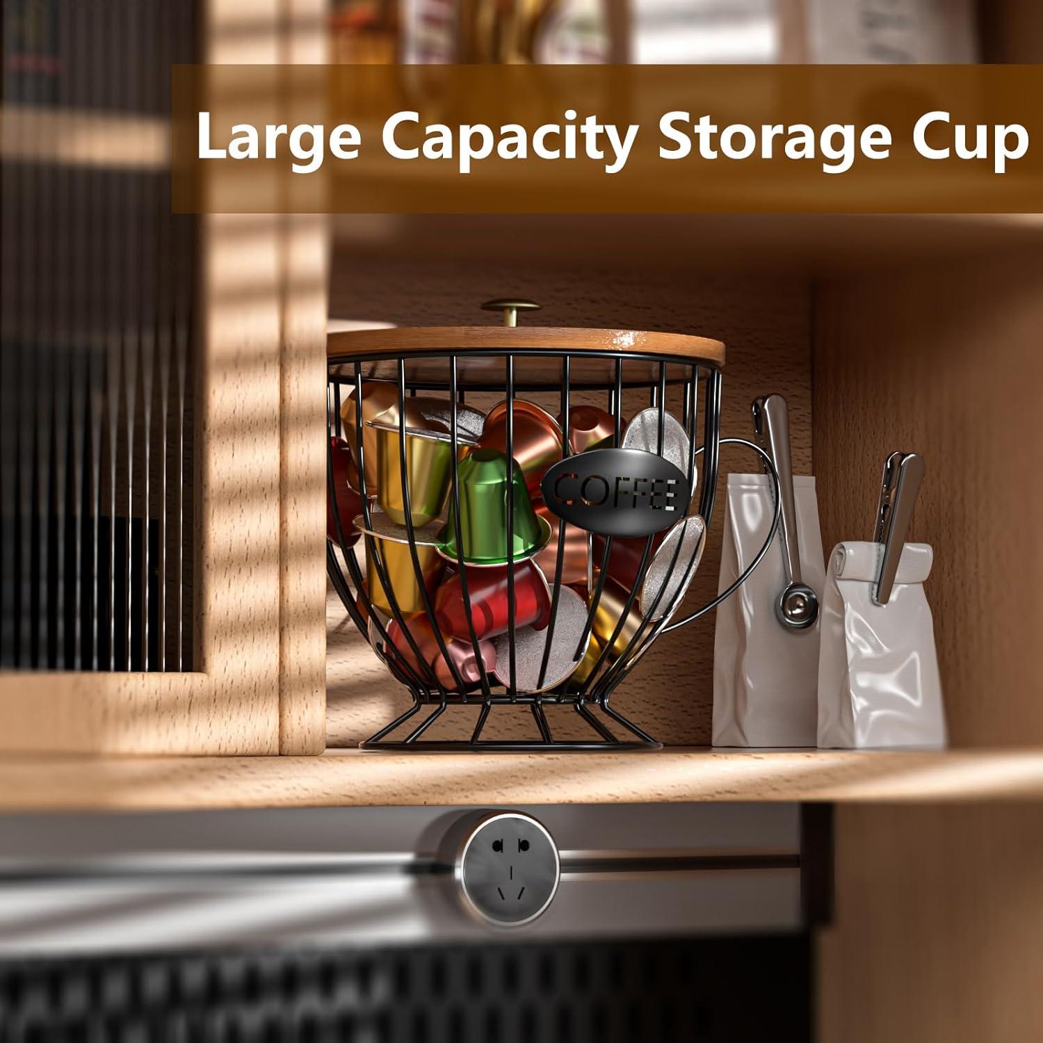 Soporte para Cápsulas de Café CORTNK Negro 17x16 cm Multiusos