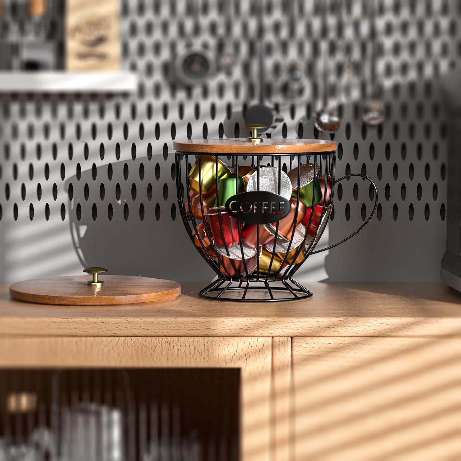 Soporte para Cápsulas de Café CORTNK Negro 17x16 cm Multiusos