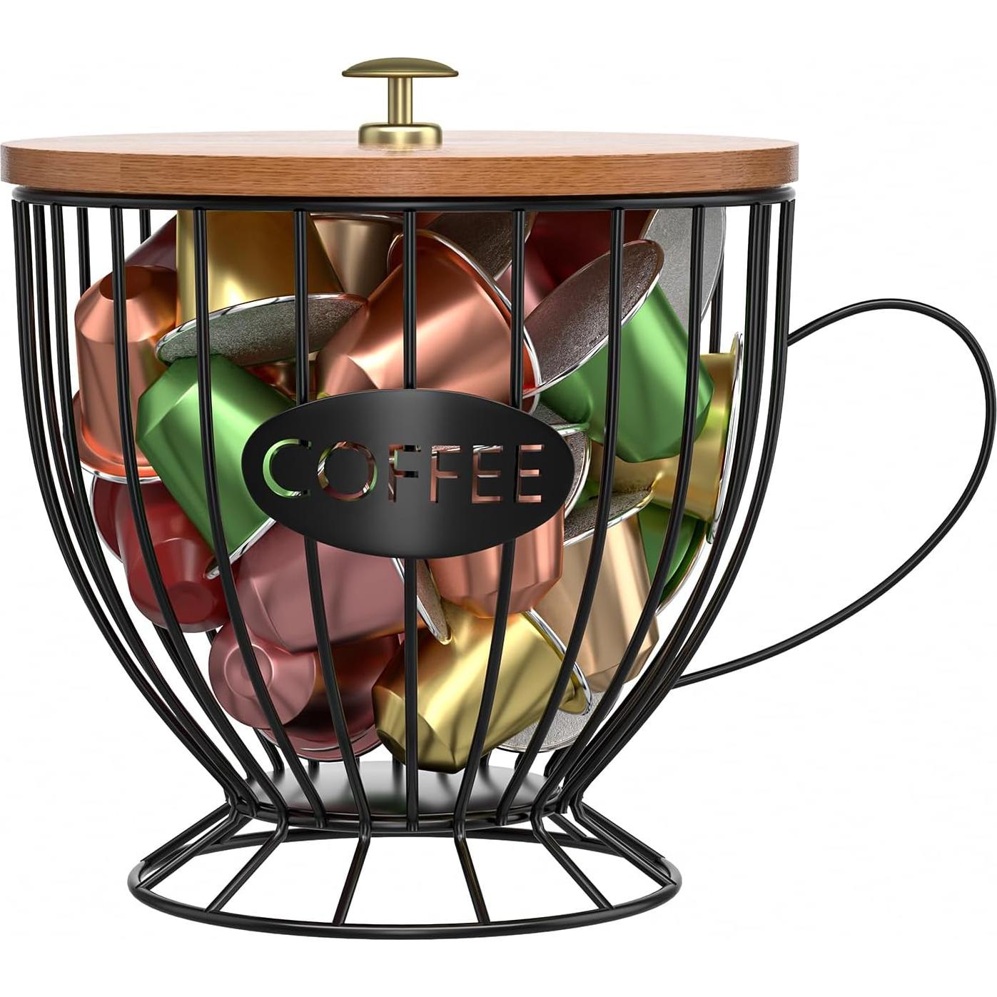 Soporte para Cápsulas de Café CORTNK Negro 17x16 cm Multiusos