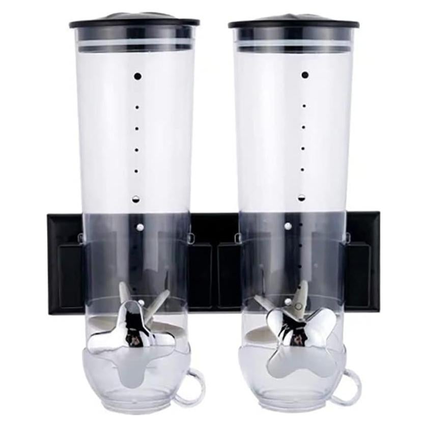 Dispensador de Alimentos Montado en la Pared Kevender 3L Negro