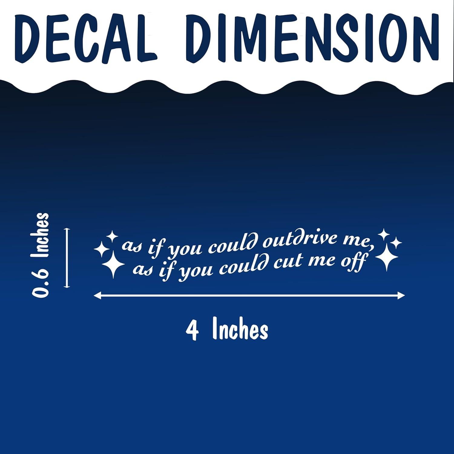 Set de 3 Decals de Espejo VIANGOZA - Citas Inspiradoras 10 cm