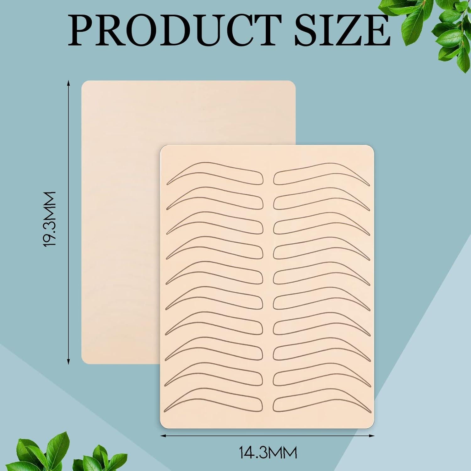 Kit de Práctica Microblading Maitys 16 Piezas Silicona Negra