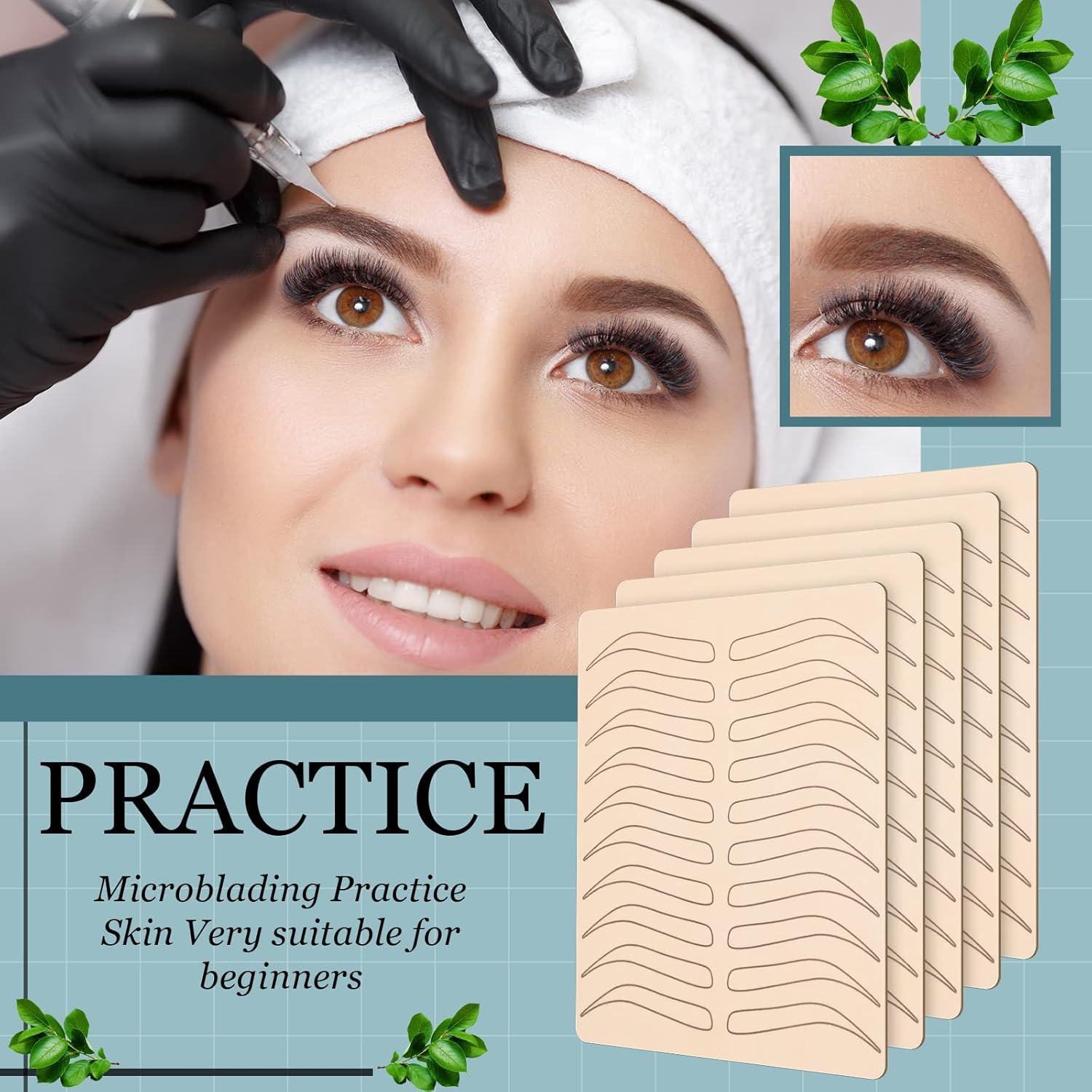 Kit de Práctica Microblading Maitys 16 Piezas Silicona Negra