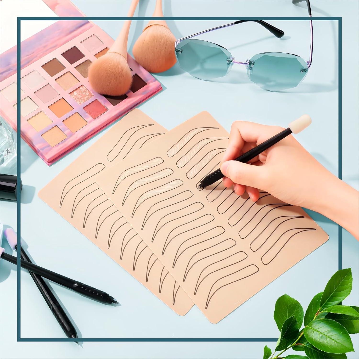 Kit de Práctica Microblading Maitys 16 Piezas Silicona Negra