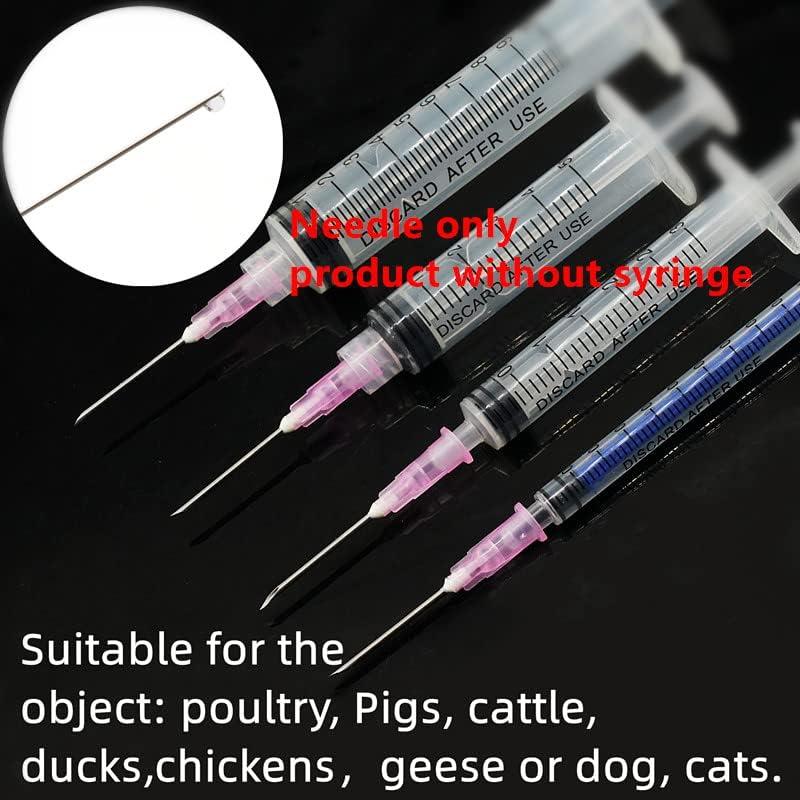 Paquete de 100 agujas de inyección estériles Expesumas 18Ga 2.54cm