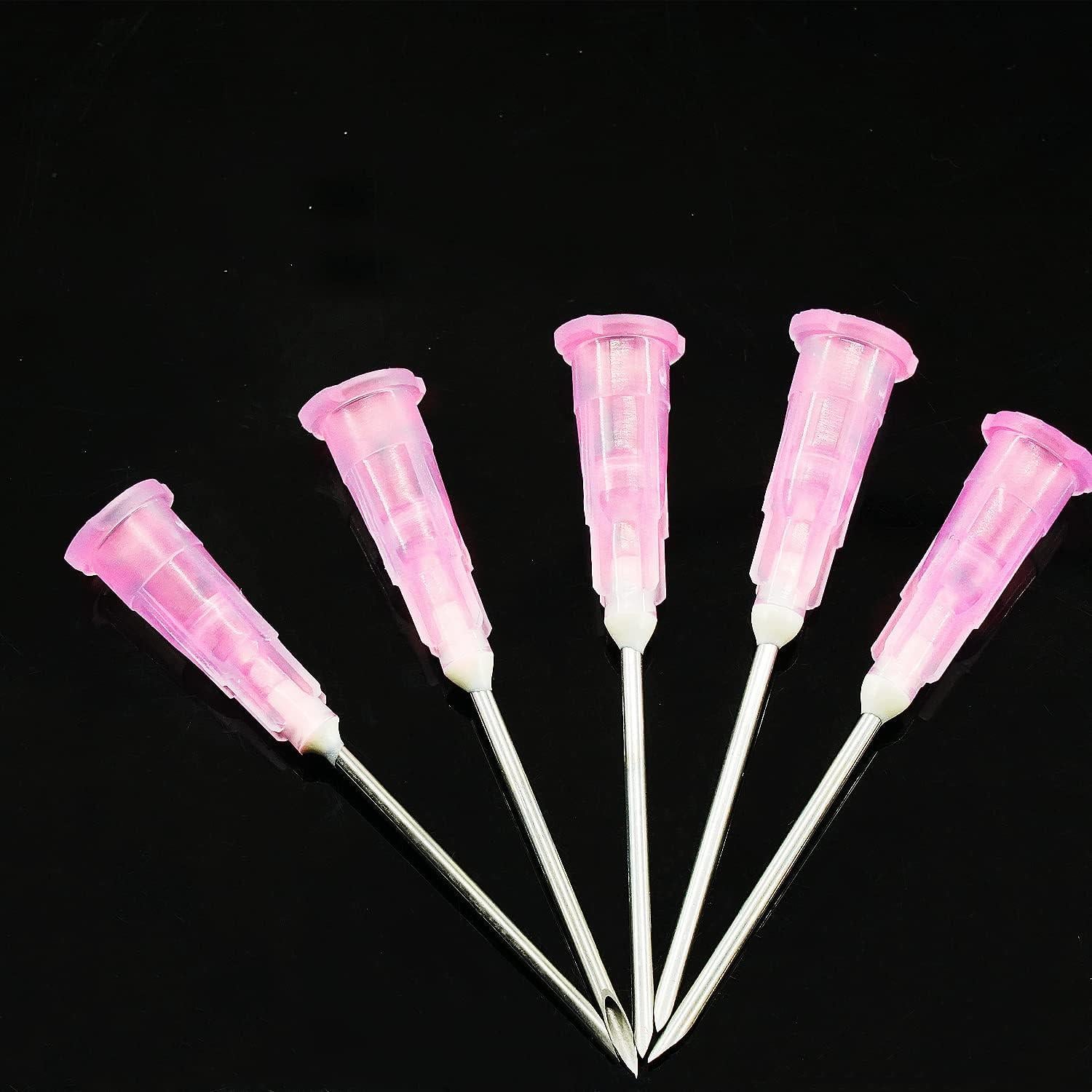 Paquete de 100 agujas de inyección estériles Expesumas 18Ga 2.54cm