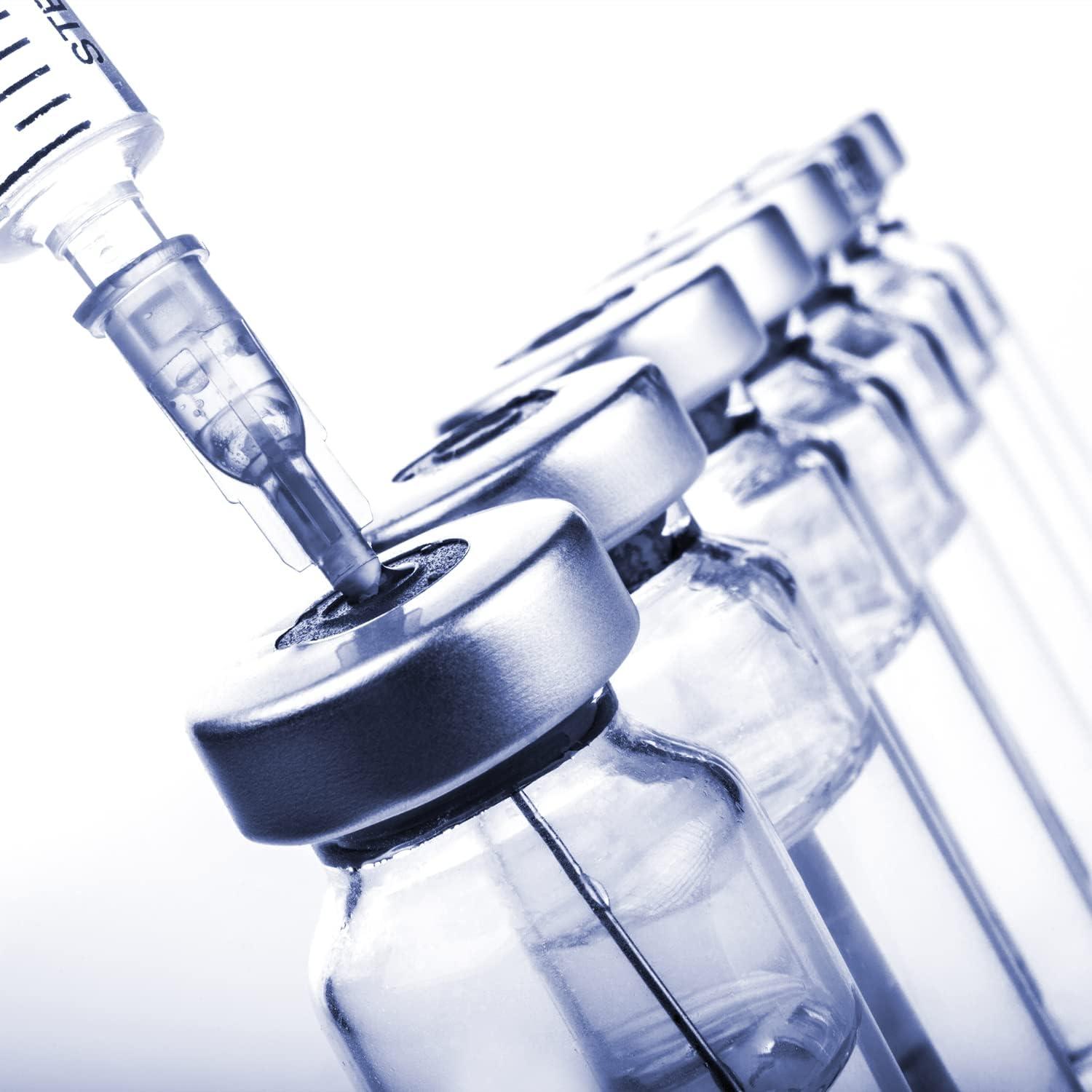 Paquete de 100 agujas de inyección estériles Expesumas 18Ga 2.54cm