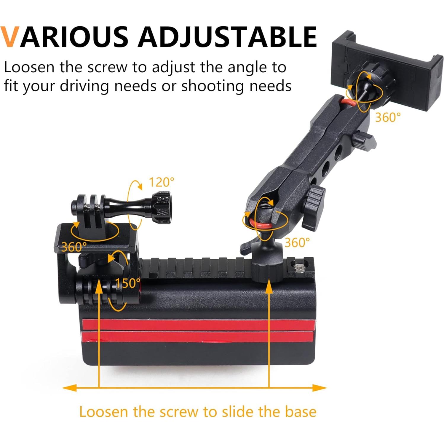 Soporte para Teléfono y Cámara JK Rail Mount RERPRO para Jeep Wrangler 2012-2018