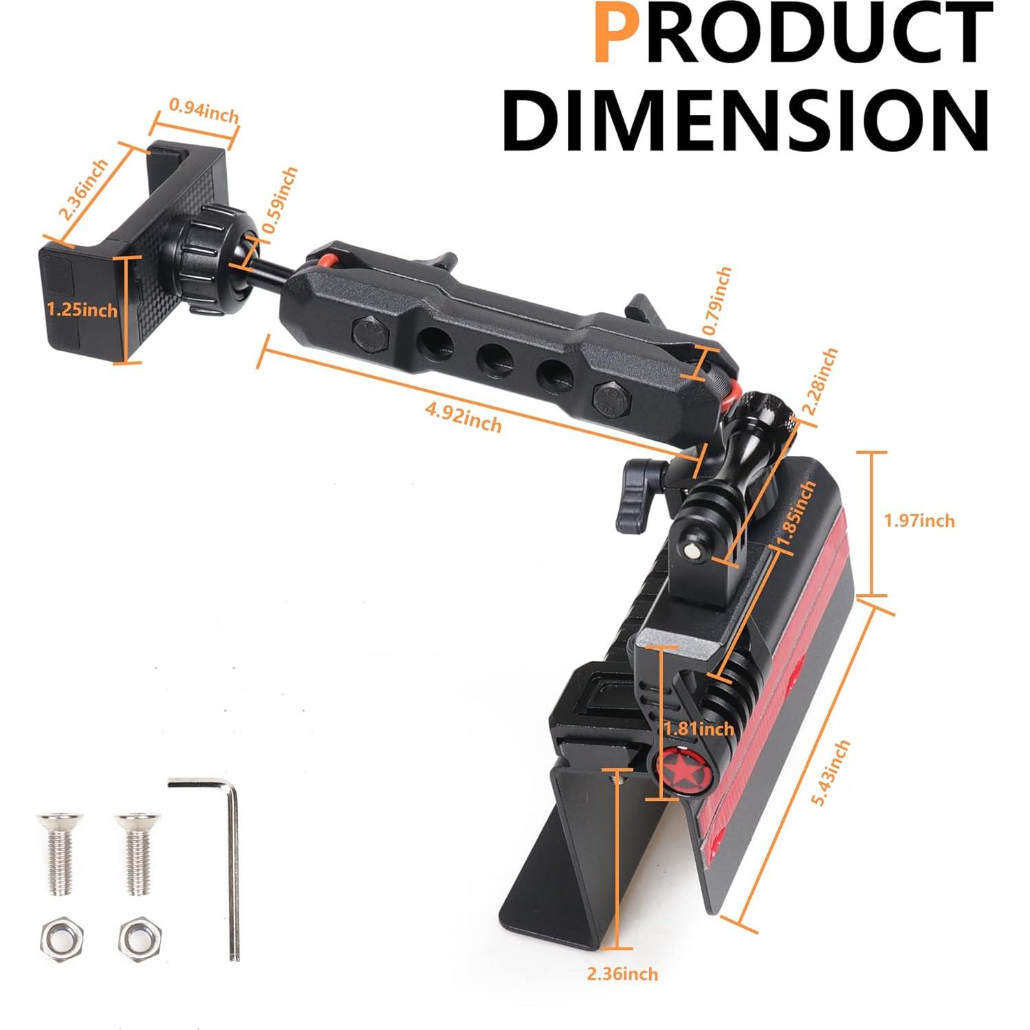 Soporte para Teléfono y Cámara JK Rail Mount RERPRO para Jeep Wrangler 2012-2018