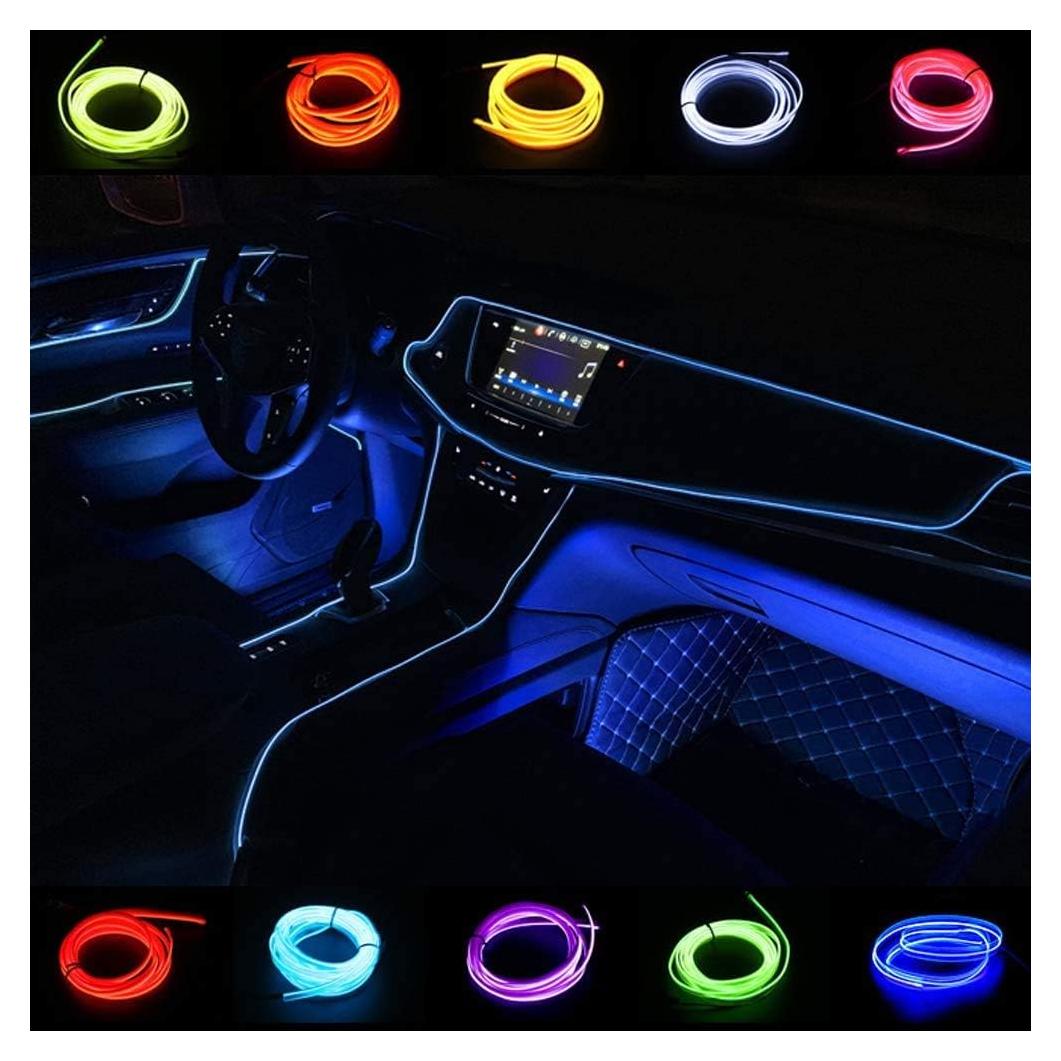 Cable EL 3m ABALDI Azul Flexible Impermeable para Decoración