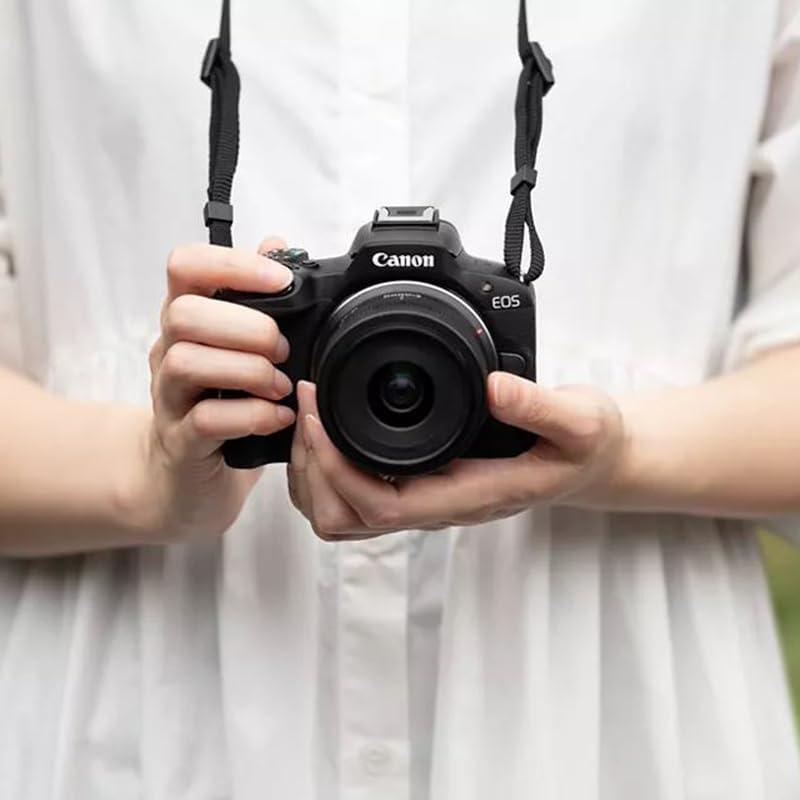 Canon EOS R50 Mirrorless Camera (Black) with RF-S 18-45mm F4.5-6.3 is STM Lens 5811C012 Bundle with Deco Gear Photography Bag + 2 x Battery + 2 x 64GB Memory Cards + Accessories Kit