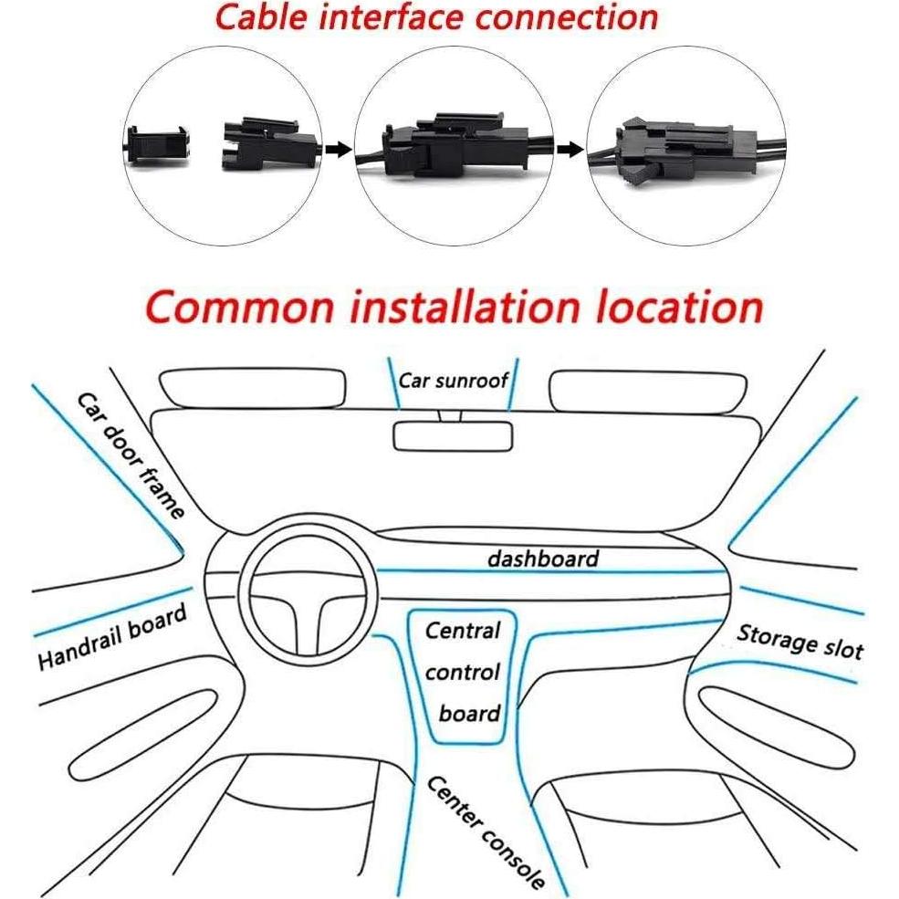 Luces de Neón ABALDI 5m Azul Electroluminiscente Impermeable