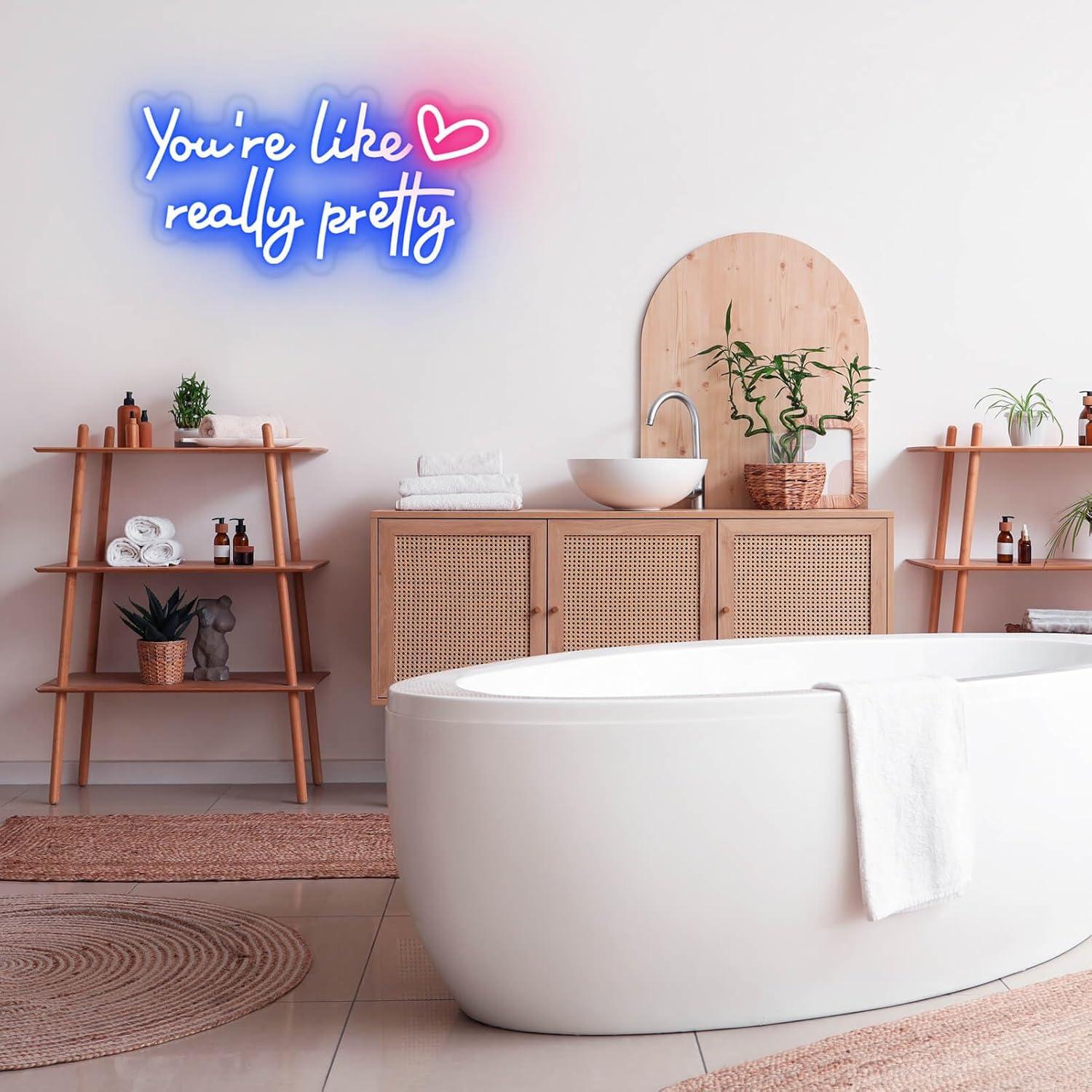 Letrero de Neón LED KUUNEON Eres Como Realmente Bonita Azul