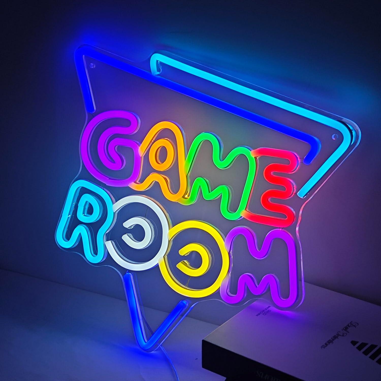 Luz de Neón LED Tokeneon para Sala de Juegos 33x31.75cm