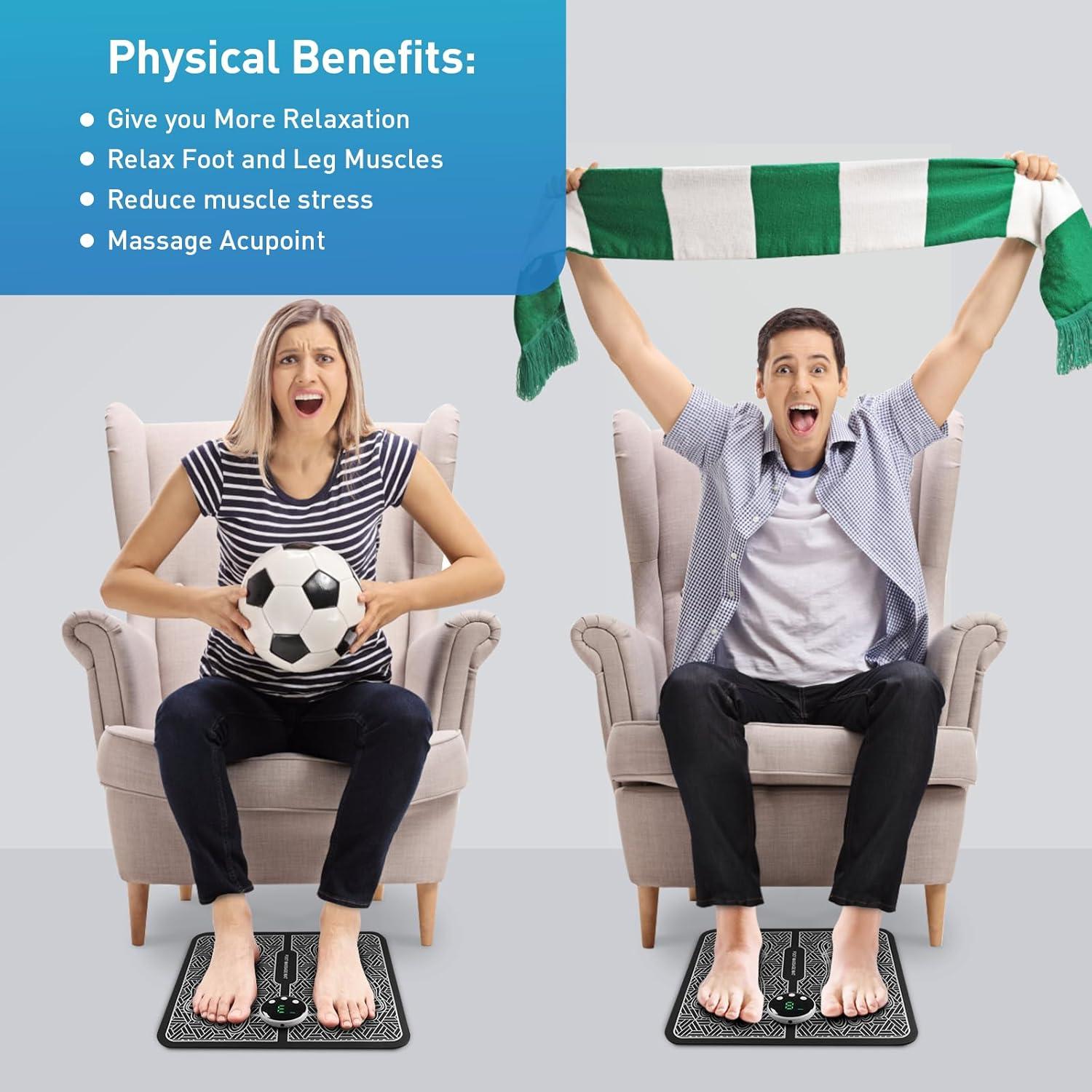 Masajeador de Pies EMS Phixnozar TENS y PMS Pantalla LCD