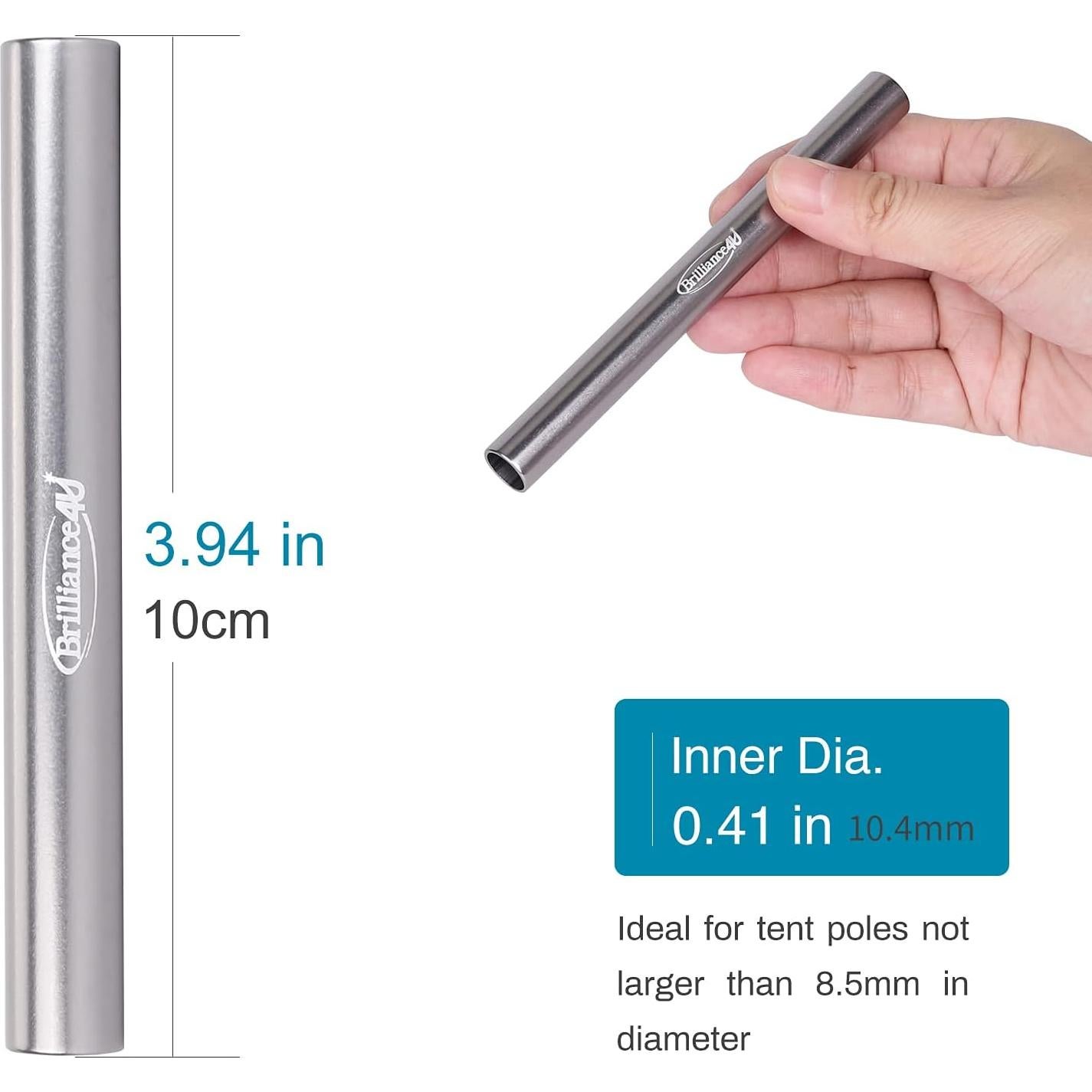 Manga de Reparación de Poste de Carpa BRILLIANCE4U 10.4 mm