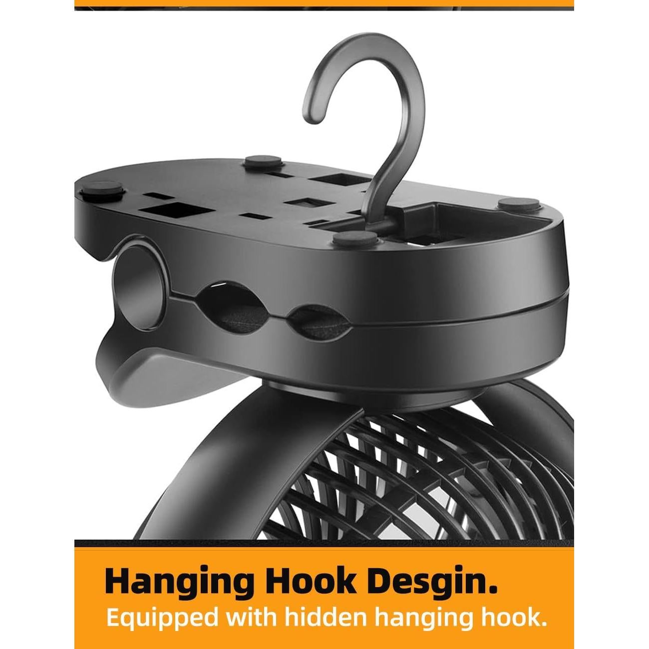 Ventilador portátil recargable VANPRT 15.24 cm con control remoto