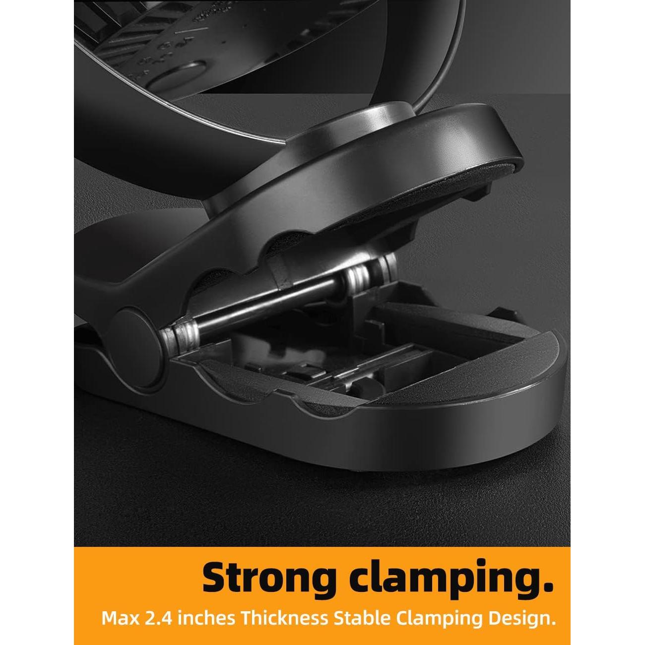 Ventilador portátil recargable VANPRT 15.24 cm con control remoto