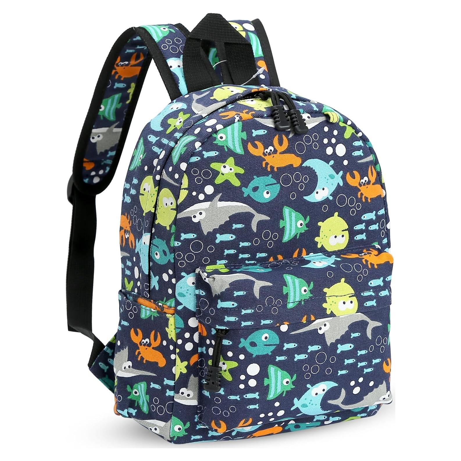 Mochila Infantil Zicac Azul 30x23x13cm para Niños 3-5 Años